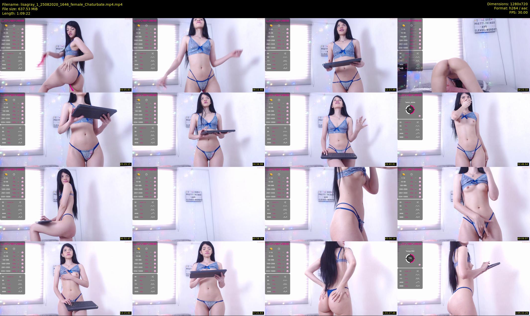 lisagray_1 — 70 minute Chaturbate female cam show recording, 720p, Aug 25, 2020