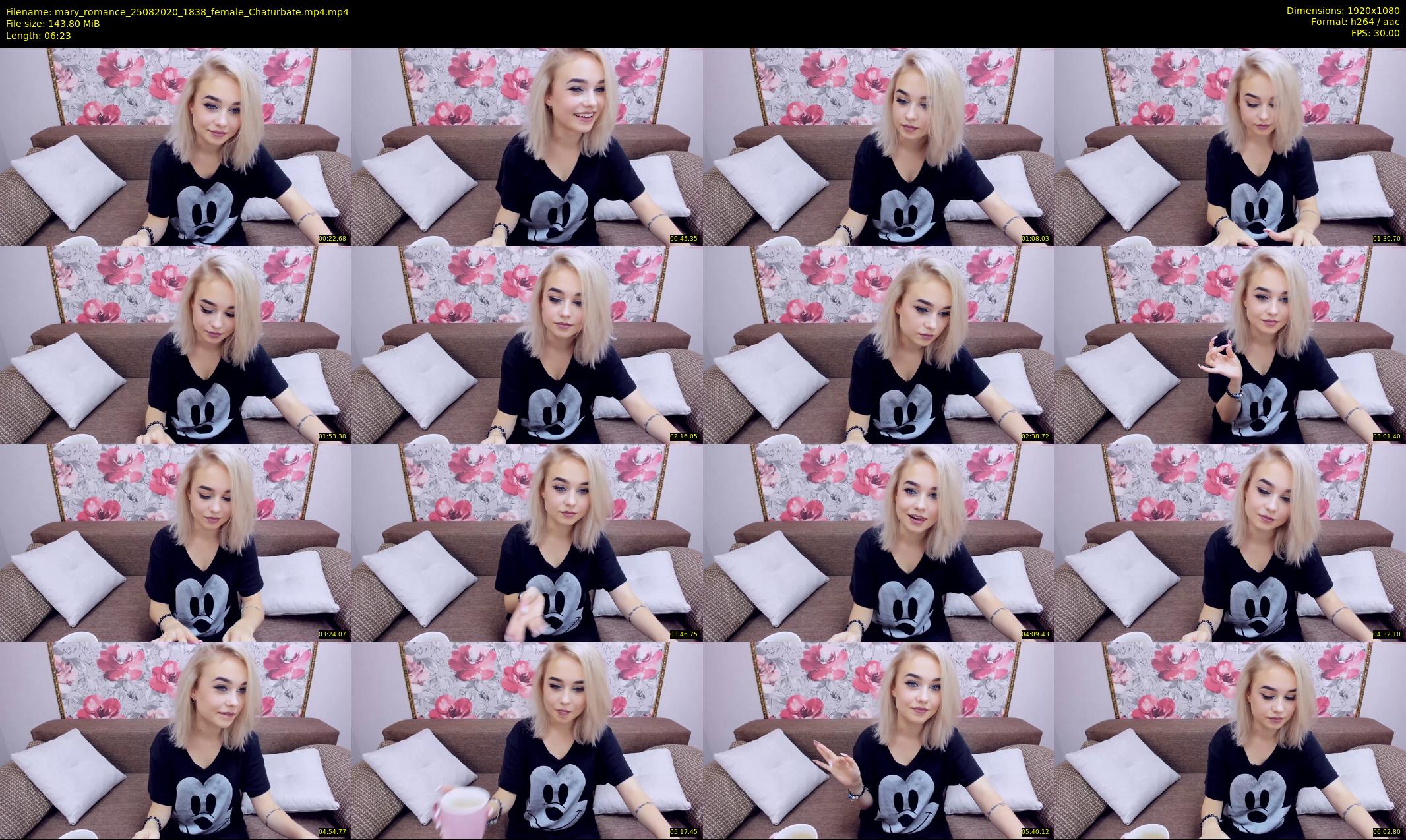 mary_romance — 7 minute Chaturbate female cam show recording, 1080p, Aug 25, 2020