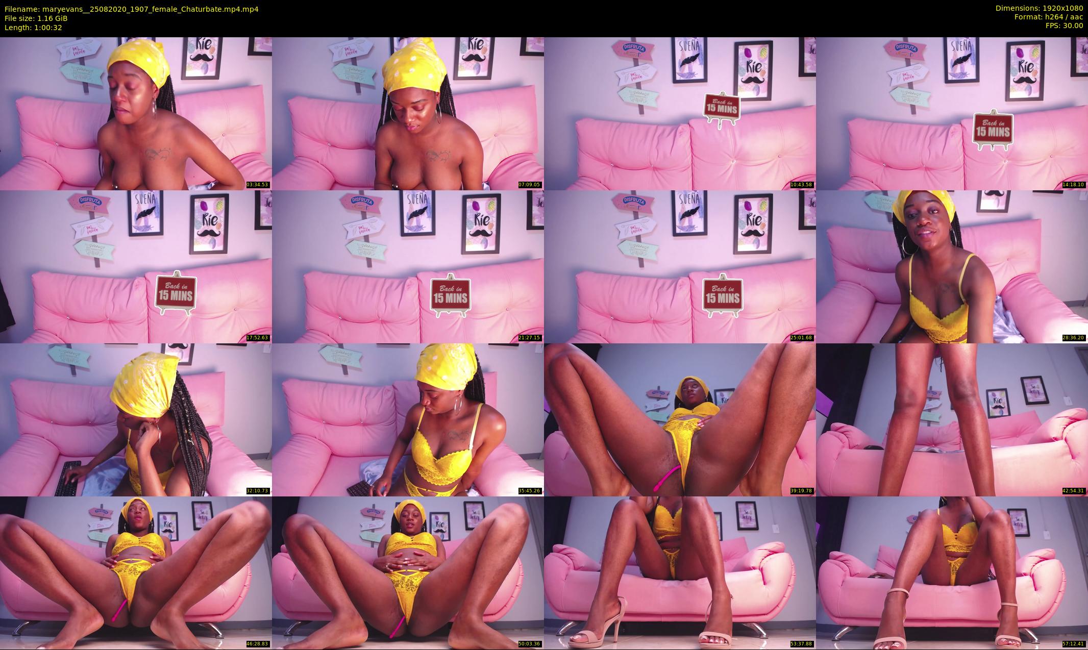 maryevans_ — 61 minute Chaturbate female cam show recording, 1080p, Aug 25, 2020