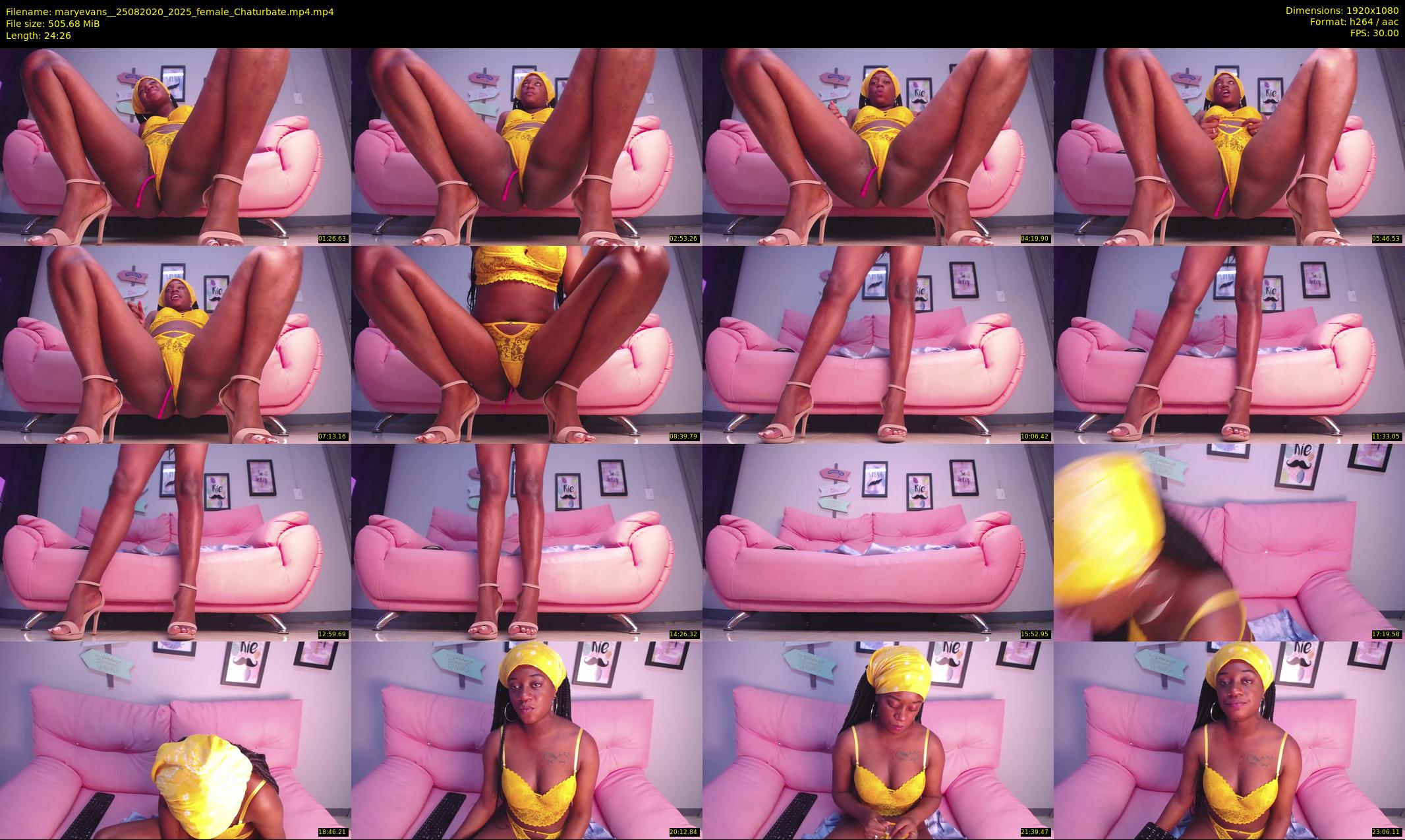 maryevans_ — 25 minute Chaturbate female cam show recording, 1080p, Aug 25, 2020