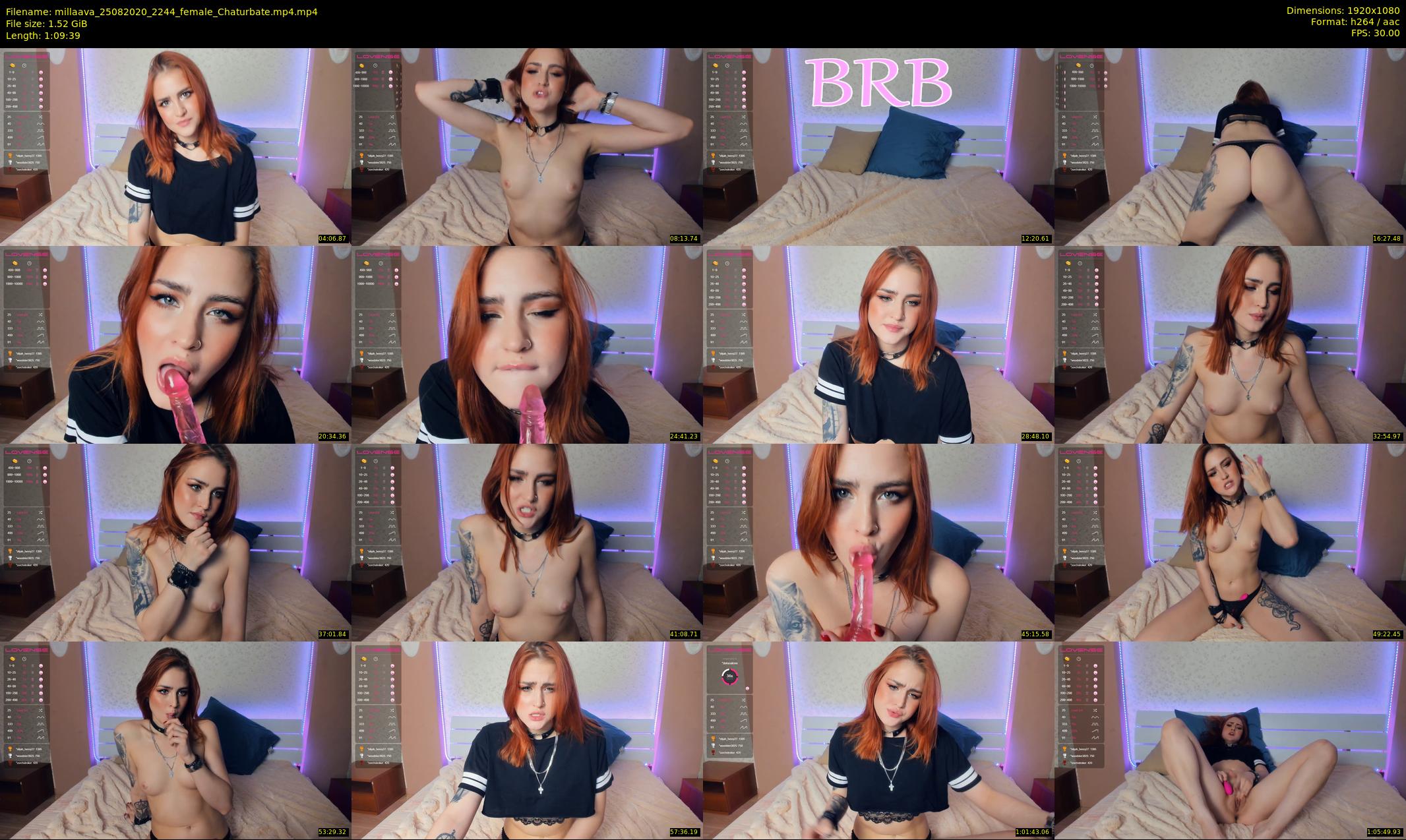 millaava — 70 minute Chaturbate female cam show recording, 1080p, Aug 25, 2020
