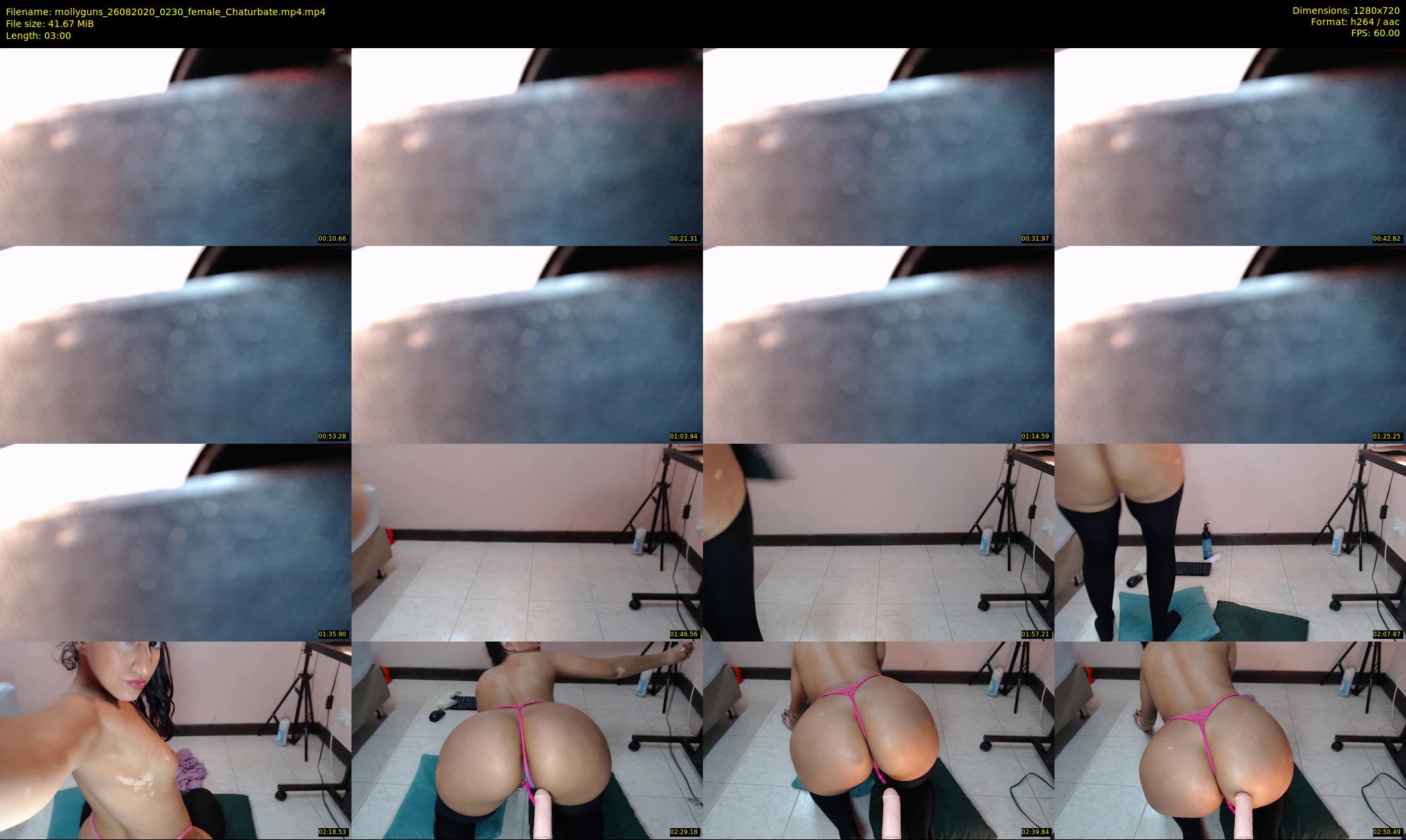 mollyguns — 3 minute Chaturbate female cam show recording, 720p, Aug 26, 2020
