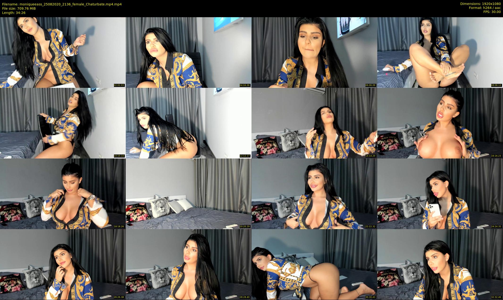 moniqueeass — 35 minute Chaturbate female cam show recording, 1080p, Aug 25, 2020