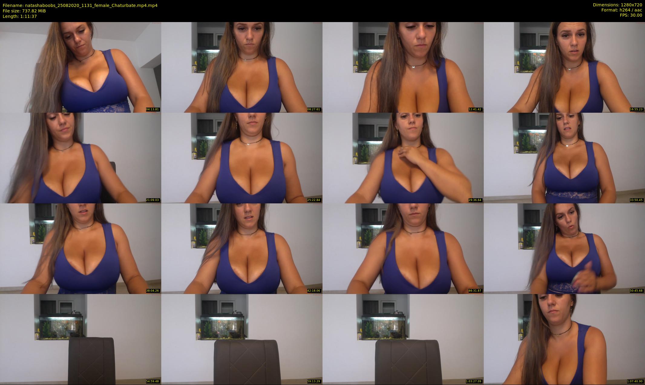 natashaboobs — 72 minute Chaturbate female cam show recording, 720p, Aug 25, 2020