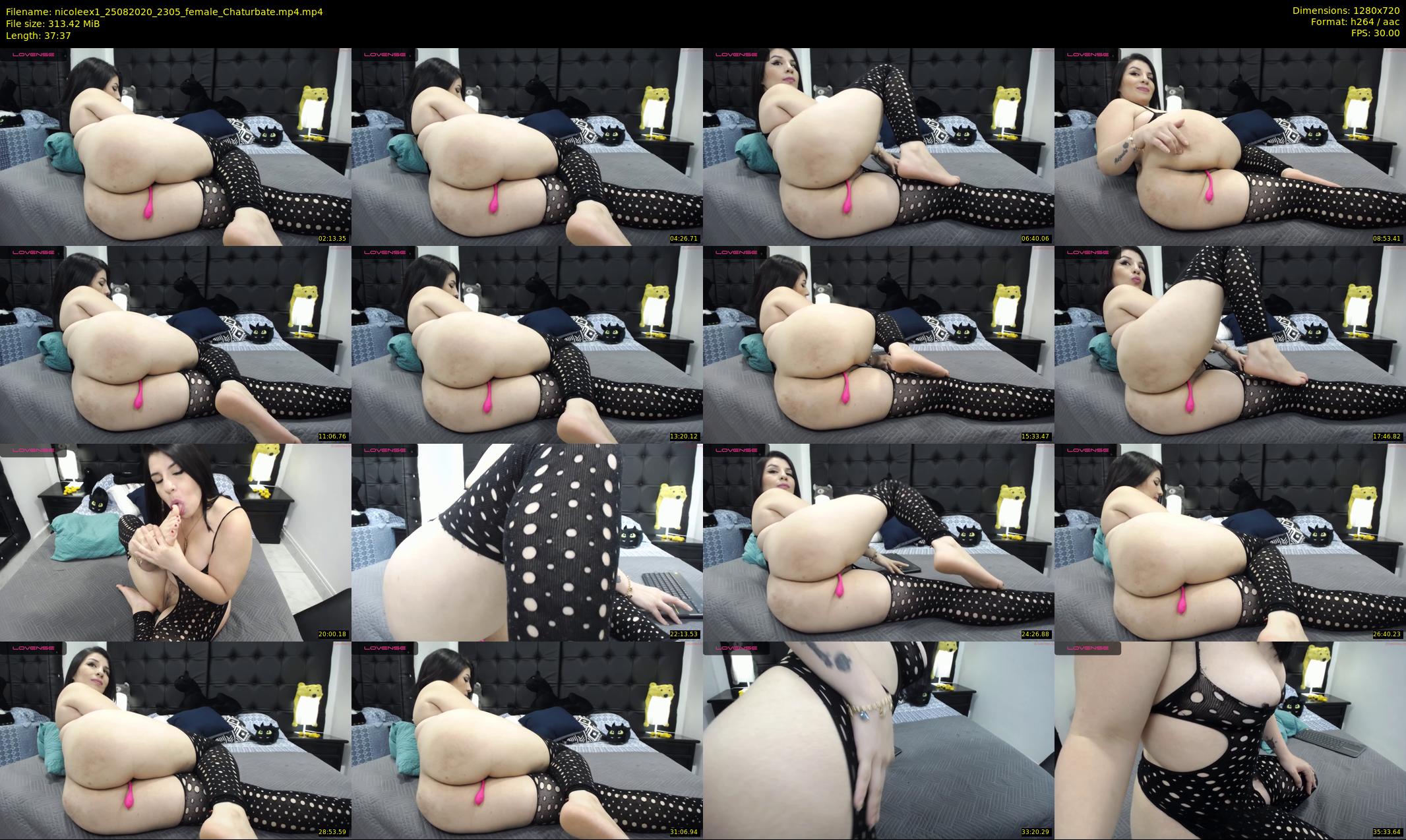 nicoleex1 — 38 minute Chaturbate female cam show recording, 720p, Aug 25, 2020