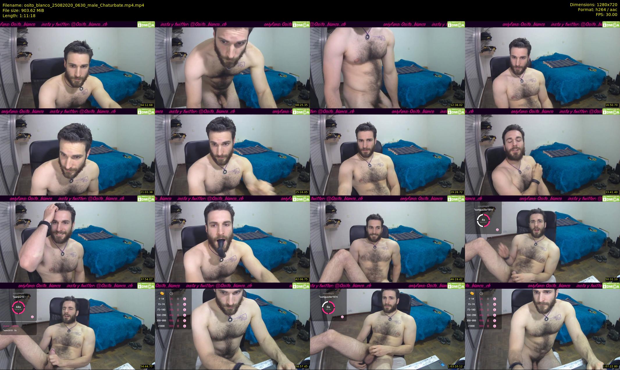 osito_blanco — 72 minute Chaturbate male cam show recording, 720p, Aug 25, 2020