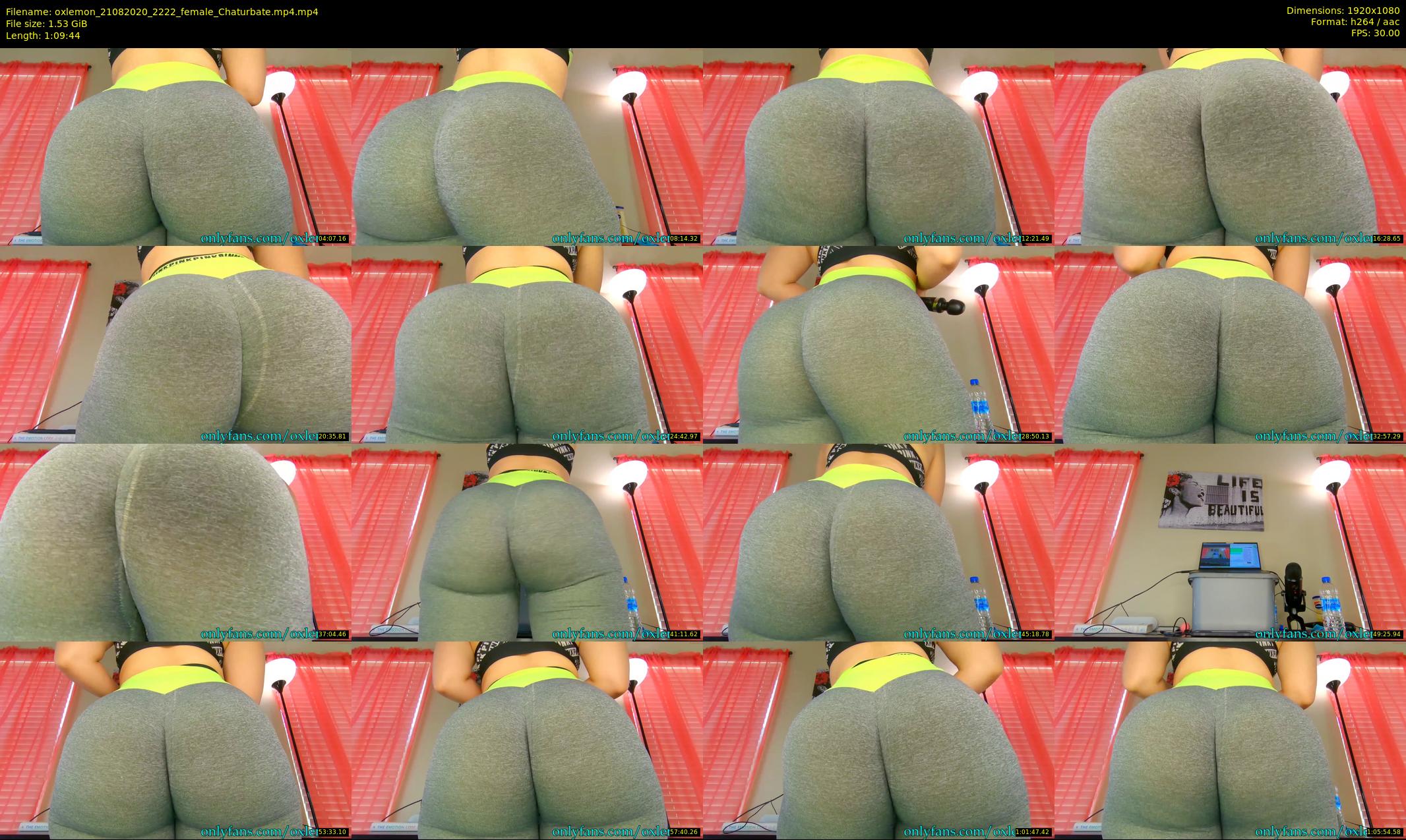oxlemon — 70 minute Chaturbate female cam show recording, 1080p, Aug 21, 2020