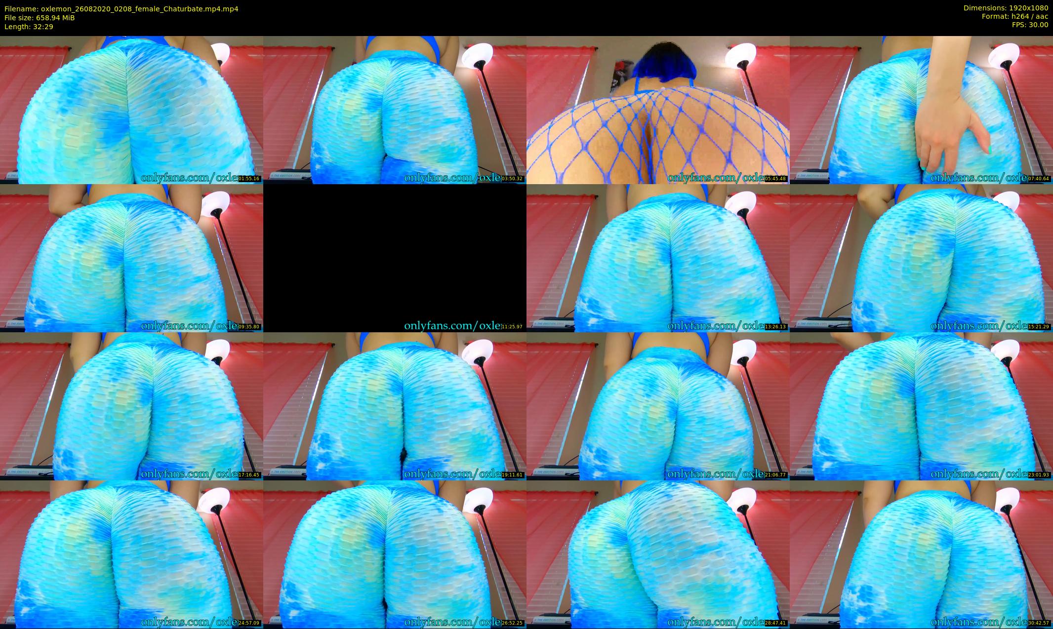 oxlemon — 33 minute Chaturbate female cam show recording, 1080p, Aug 26, 2020