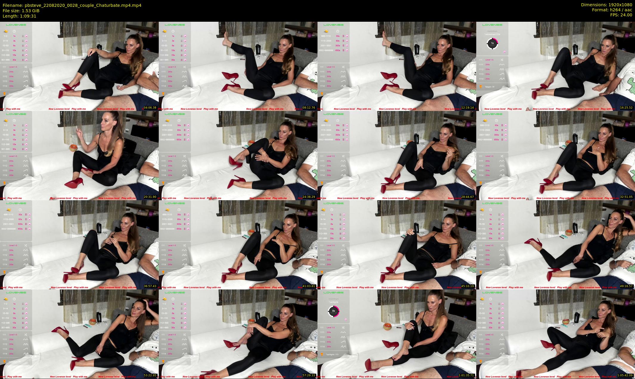 pbsteve — 70 minute Chaturbate couple cam show recording, 1080p, Aug 22, 2020
