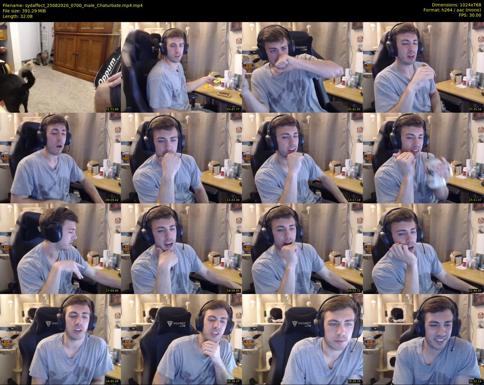sydaffect — 33 minute Chaturbate male cam show recording, 720p, Aug 25, 2020