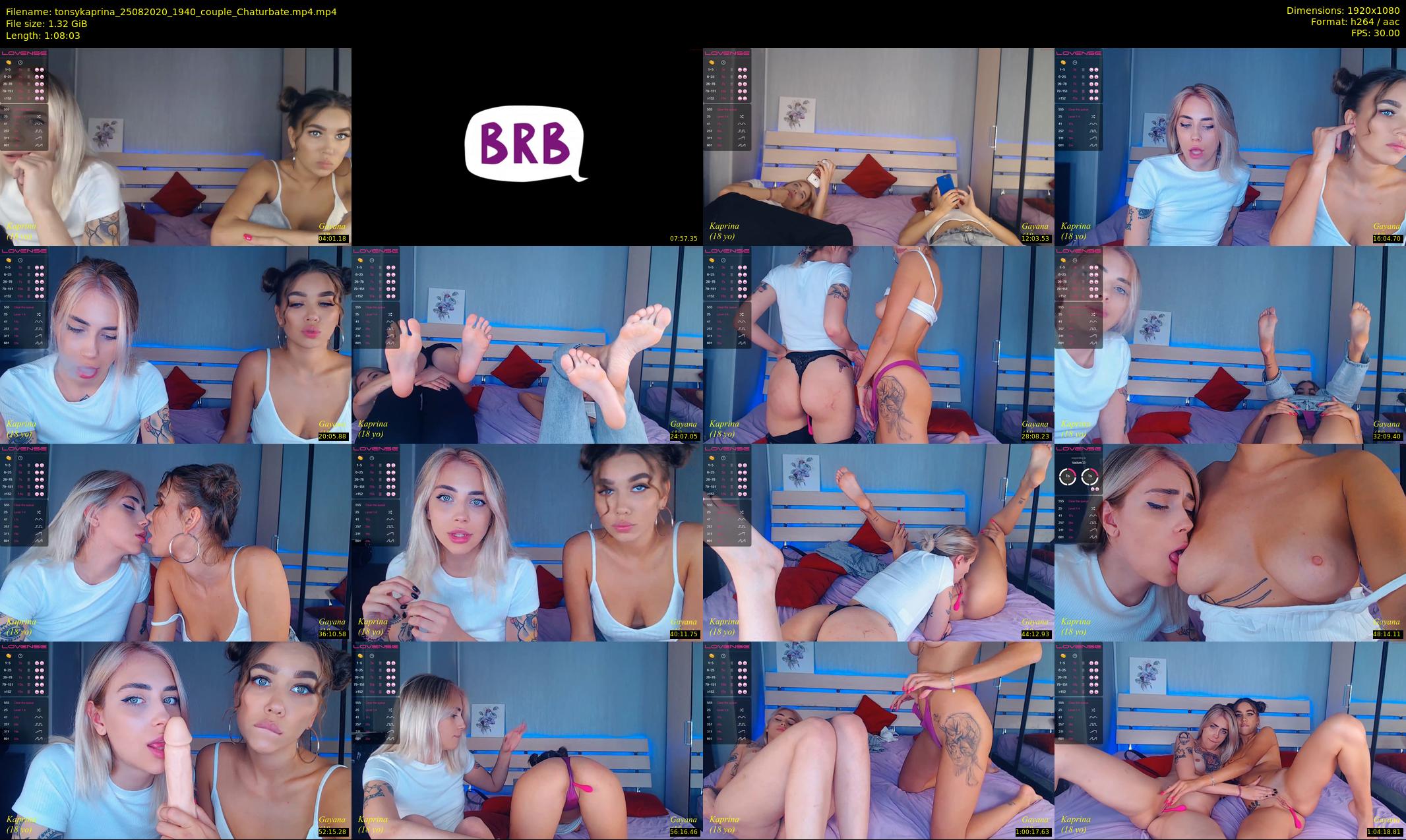 tonsykaprina — 69 minute Chaturbate couple cam show recording, 1080p, Aug 25, 2020