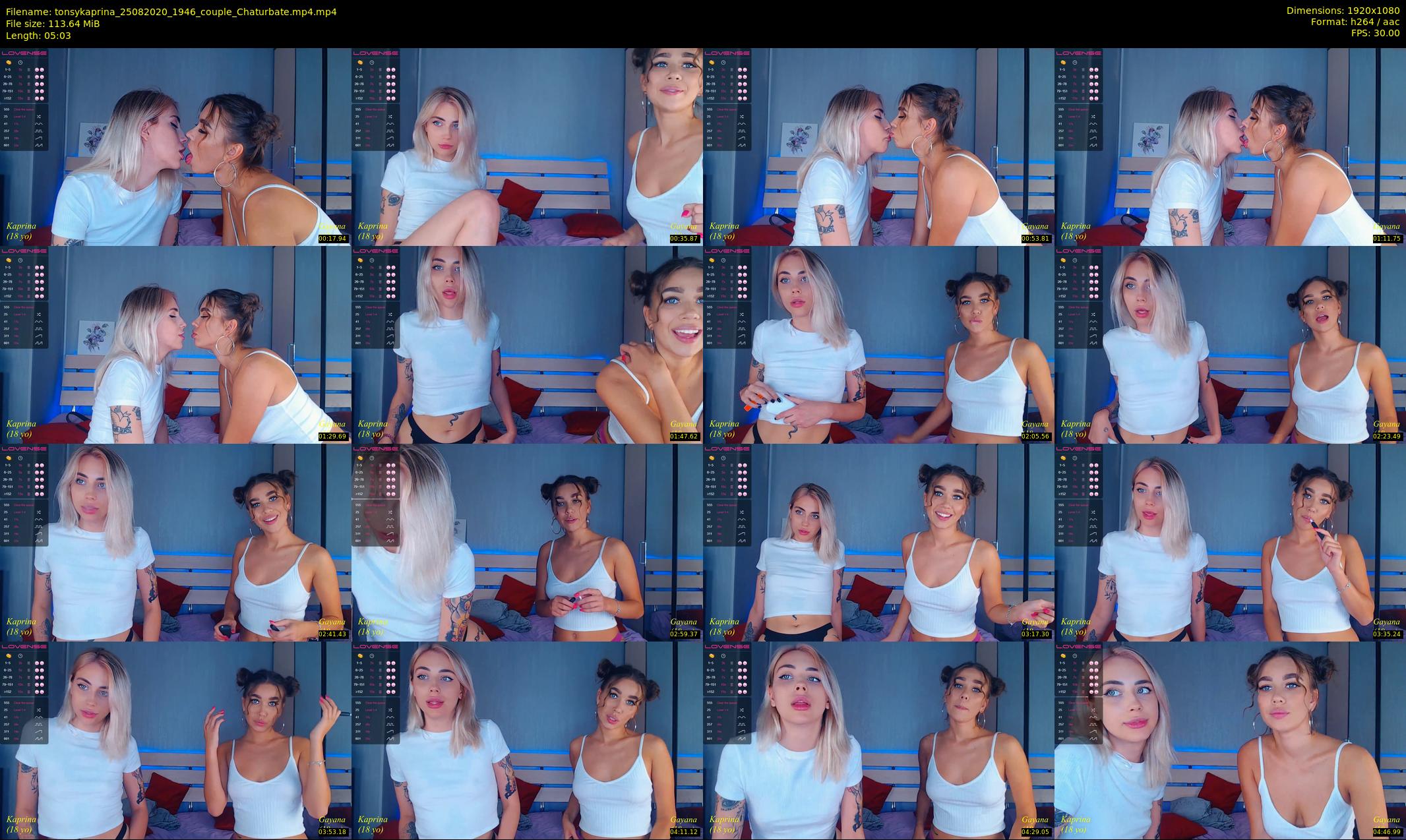 tonsykaprina — 6 minute Chaturbate couple cam show recording, 1080p, Aug 25, 2020