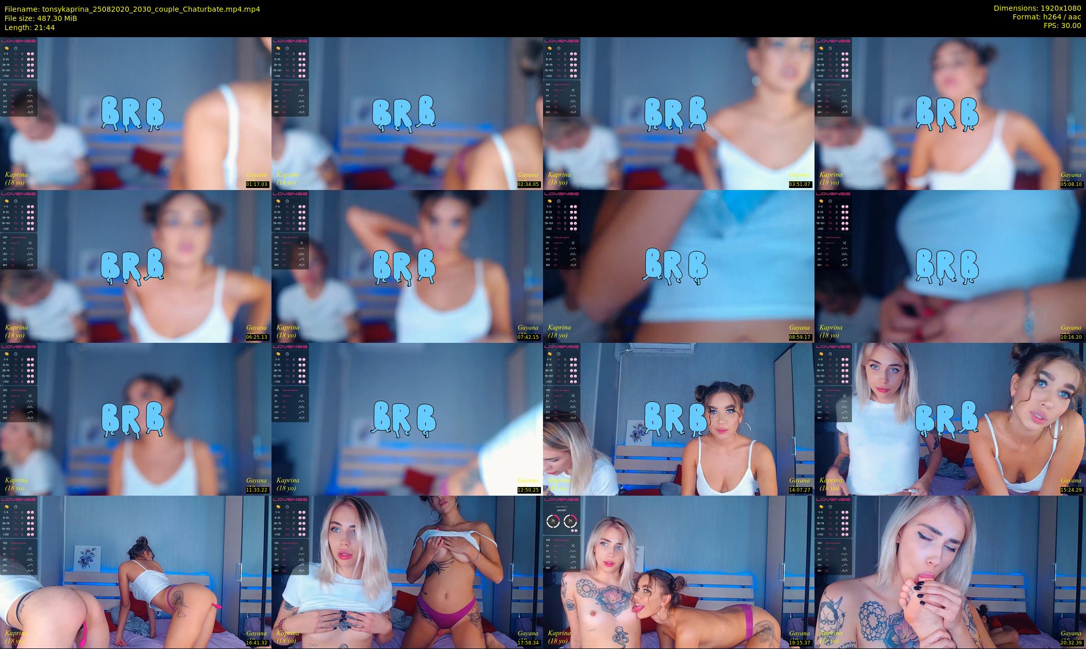 tonsykaprina — 22 minute Chaturbate couple cam show recording, 1080p, Aug 25, 2020