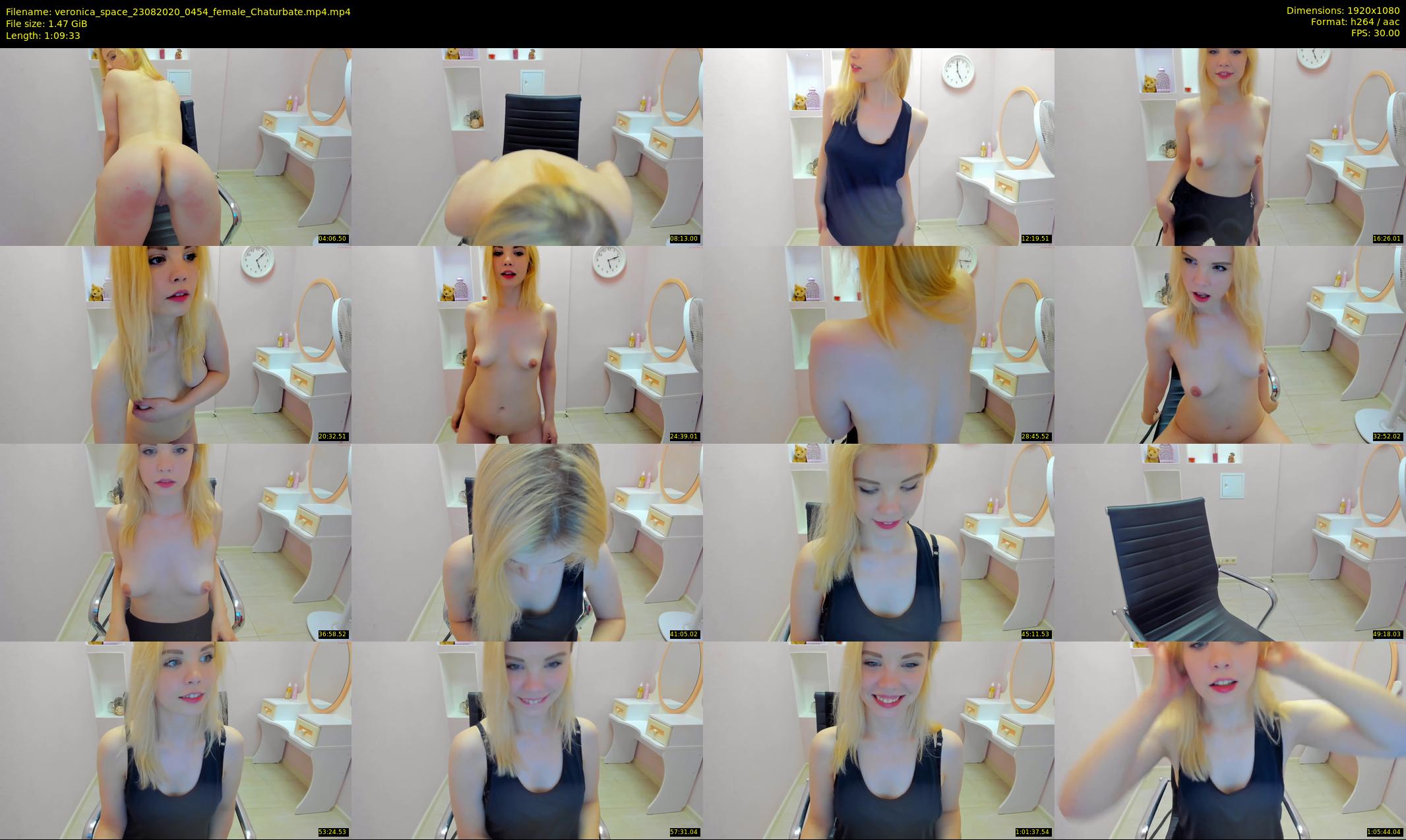 veronica_space — 70 minute Chaturbate female cam show recording, 1080p, Aug 23, 2020