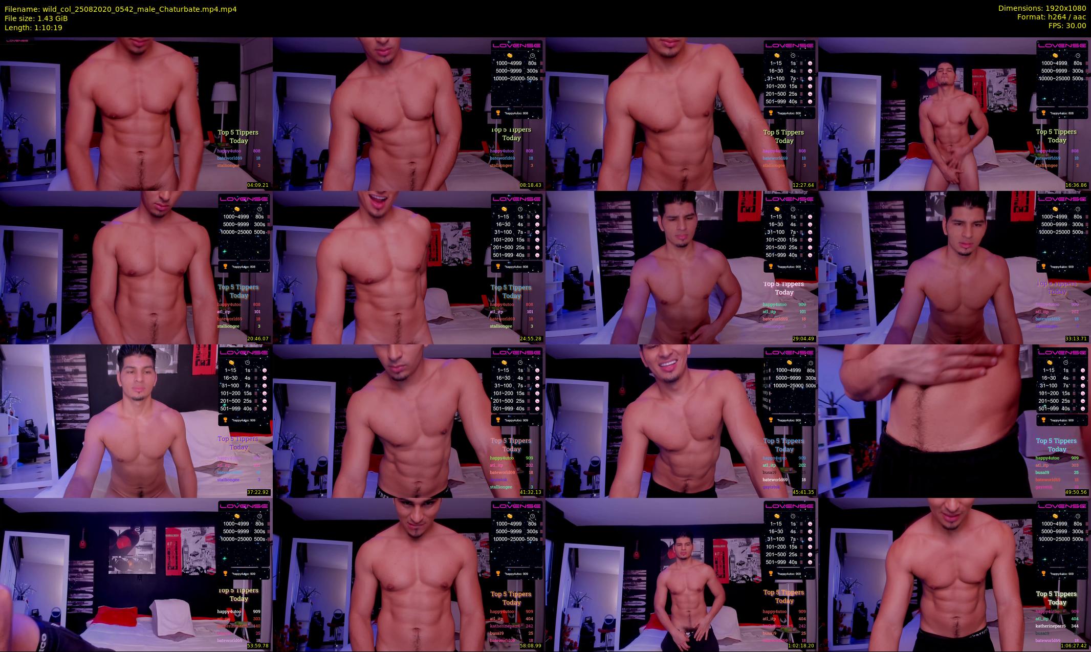 wild_col — 71 minute Chaturbate male cam show recording, 1080p, Aug 25, 2020