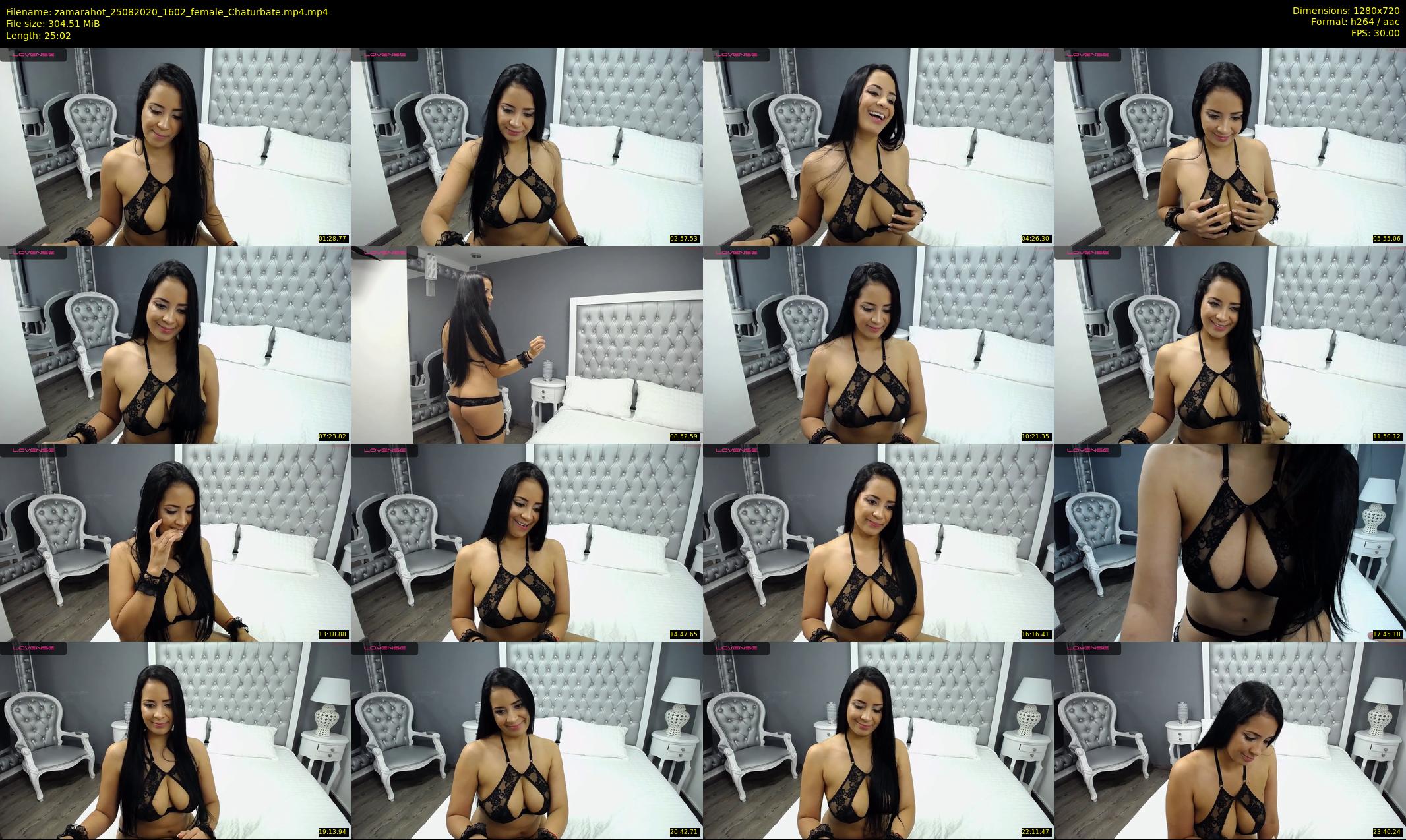 zamarahot — 26 minute Chaturbate female cam show recording, 720p, Aug 25, 2020