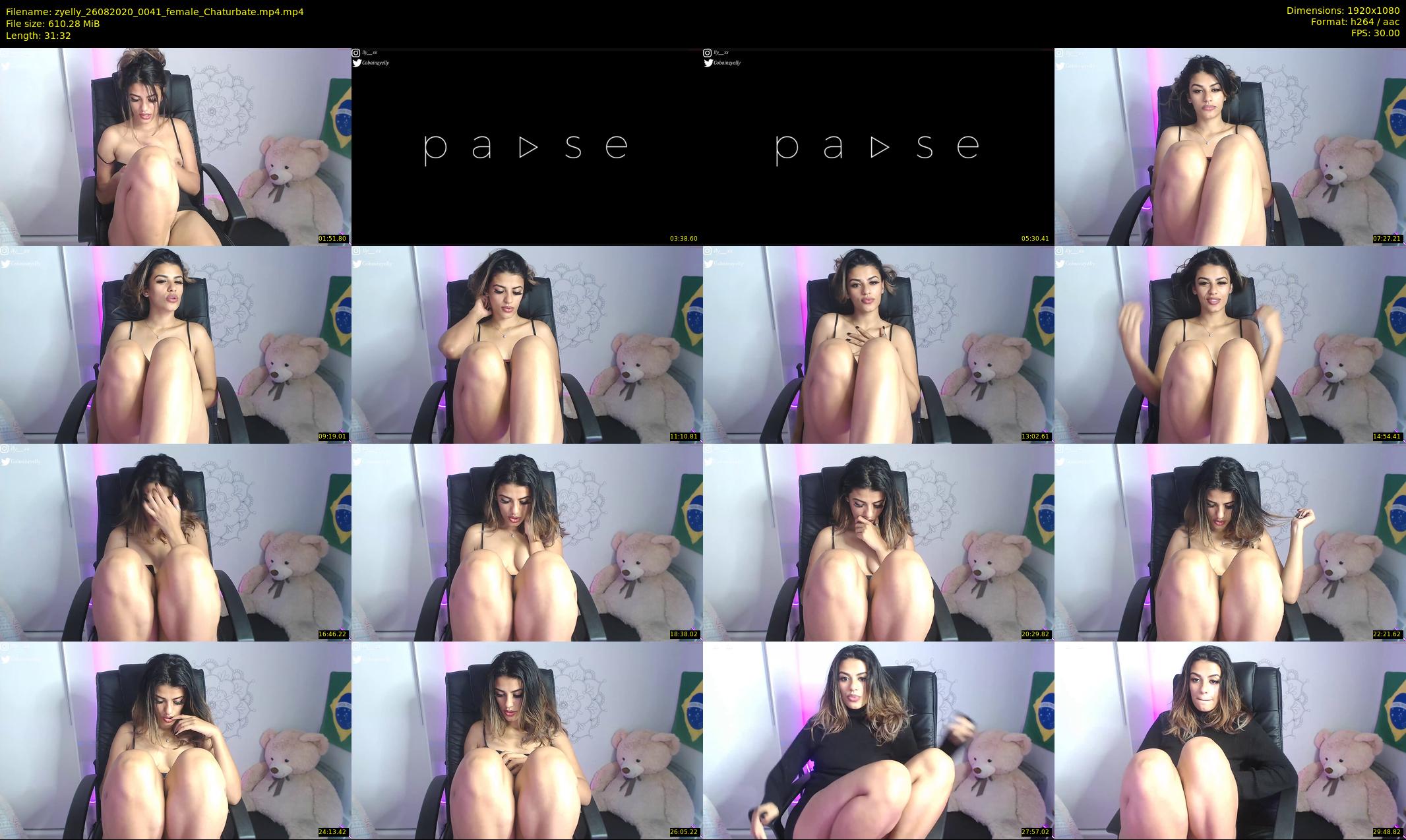 zyelly — 32 minute Chaturbate female cam show recording, 1080p, Aug 26, 2020