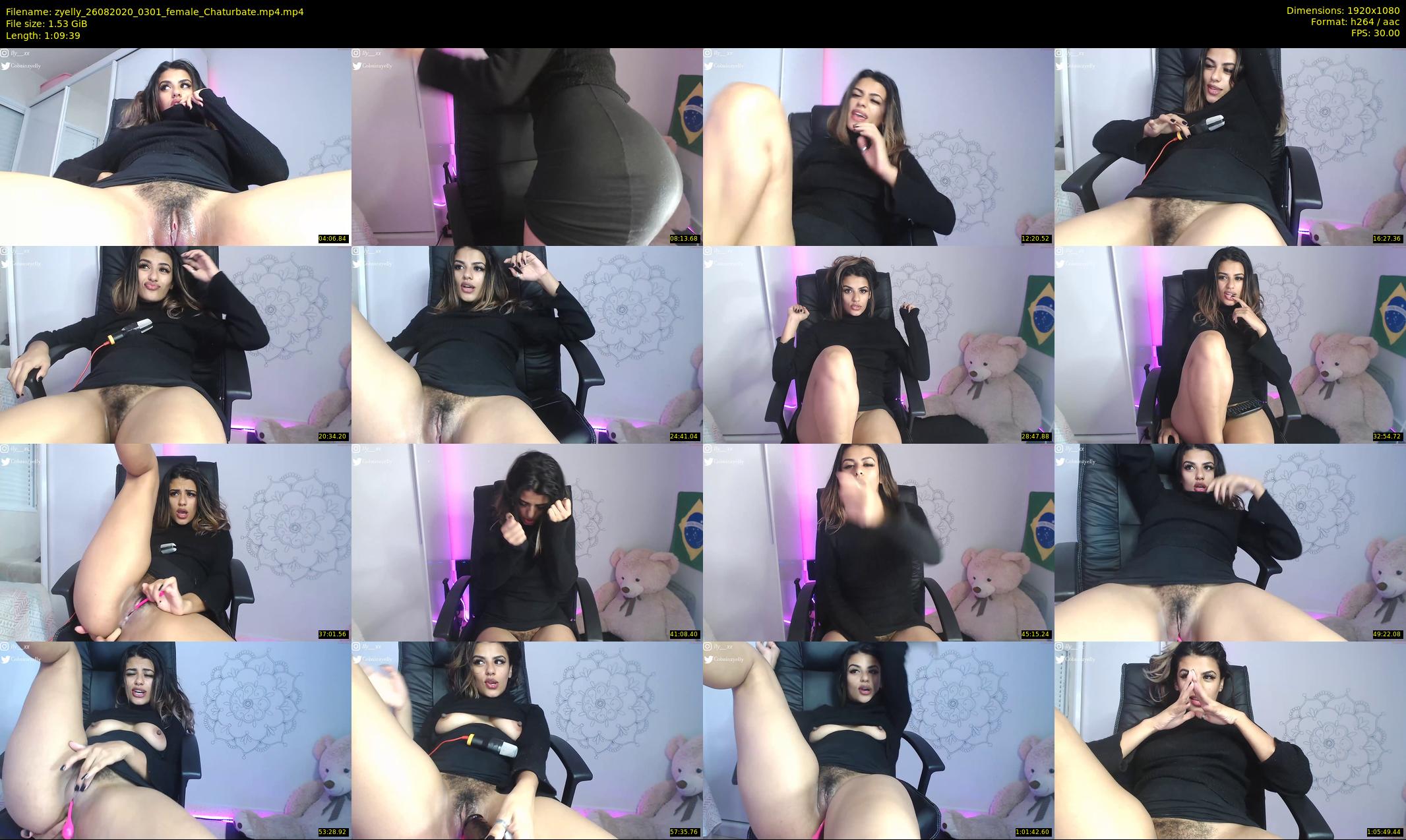 zyelly — 70 minute Chaturbate female cam show recording, 1080p, Aug 26, 2020