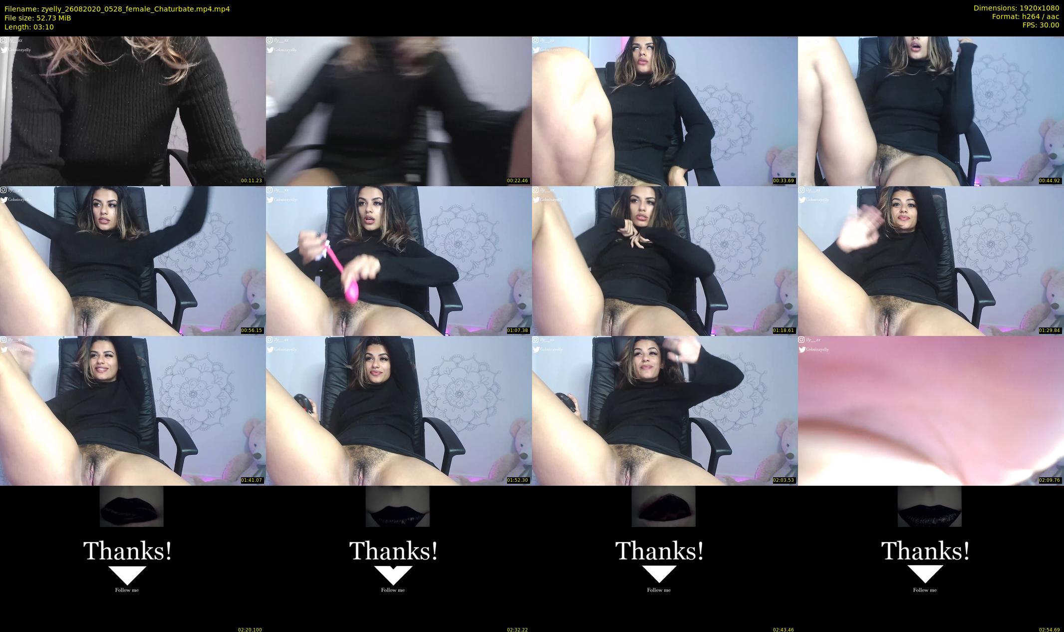 zyelly — 4 minute Chaturbate female cam show recording, 1080p, Aug 26, 2020