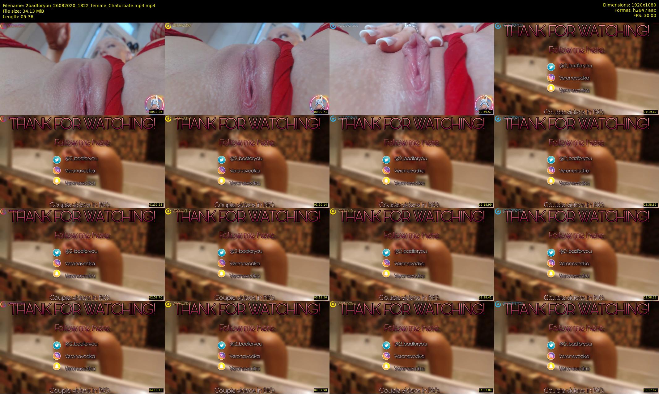 2badforyou — 6 minute Chaturbate couple cam show recording, 1080p, Aug 26, 2020