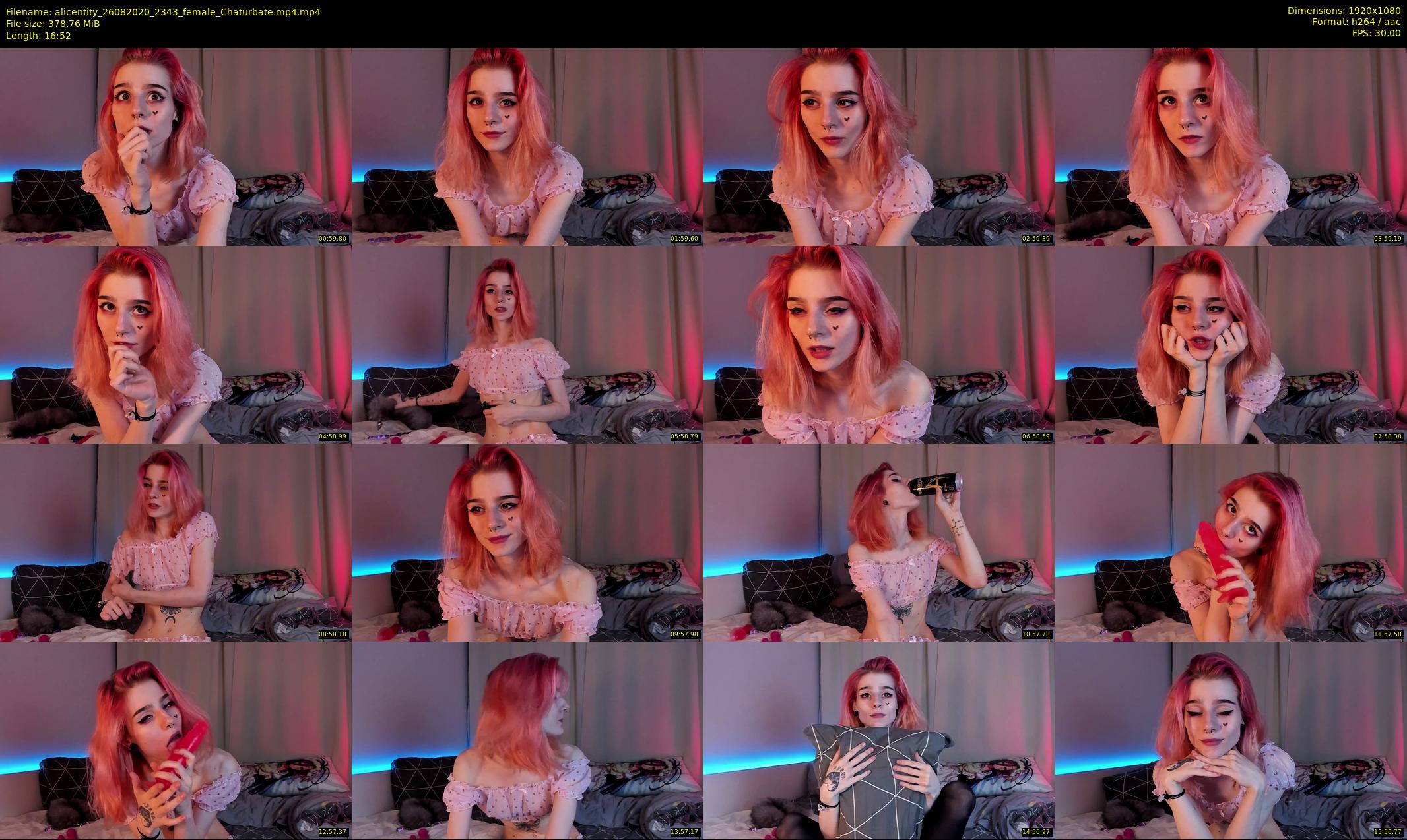 alicentity — 17 minute Chaturbate female cam show recording, 1080p, Aug 26, 2020