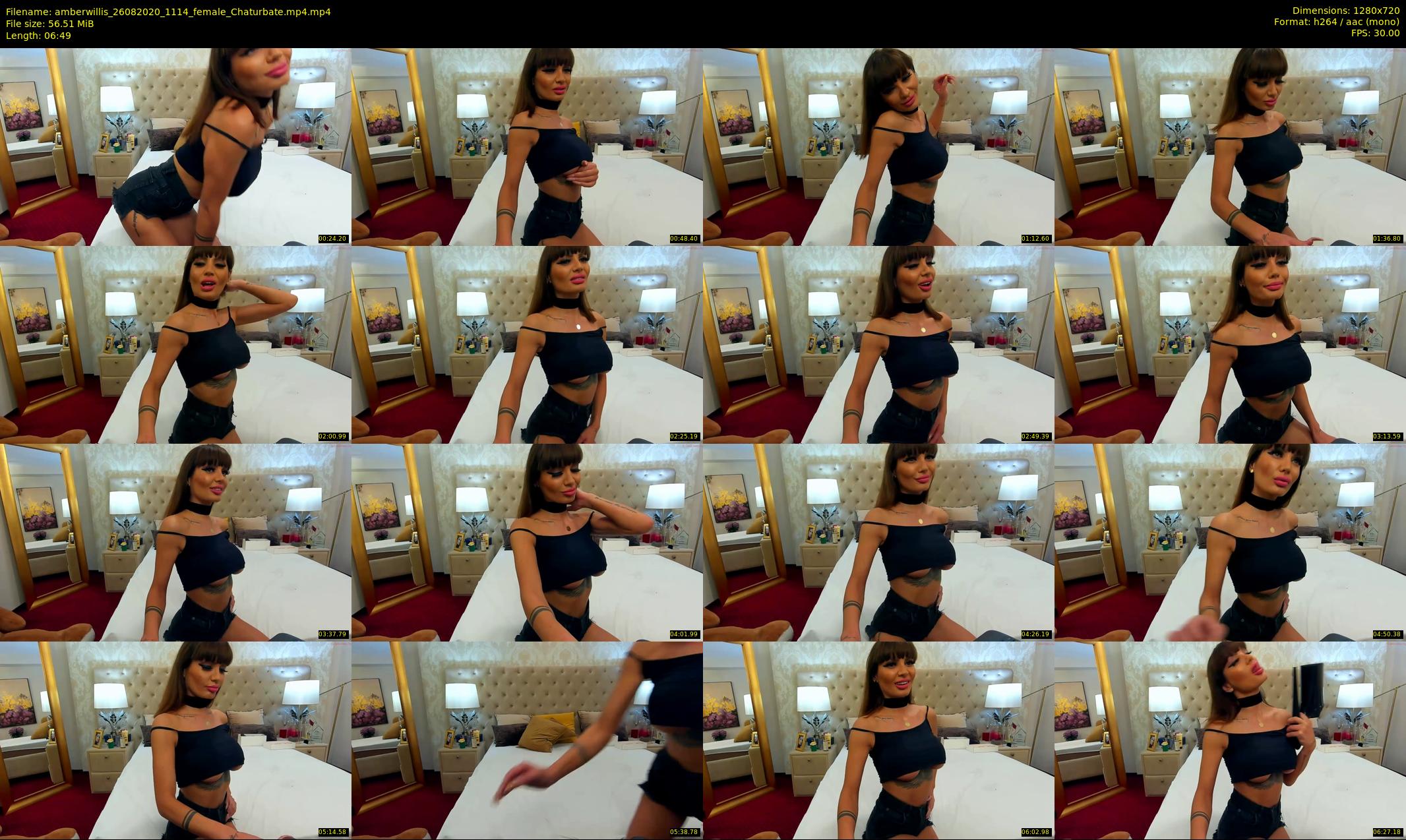 amberwillis — 7 minute Chaturbate female cam show recording, 720p, Aug 26, 2020