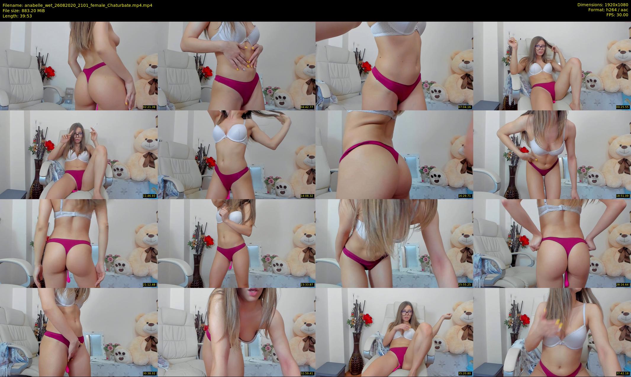 anabelle_wet — 40 minute Chaturbate female cam show recording, 1080p, Aug 26, 2020
