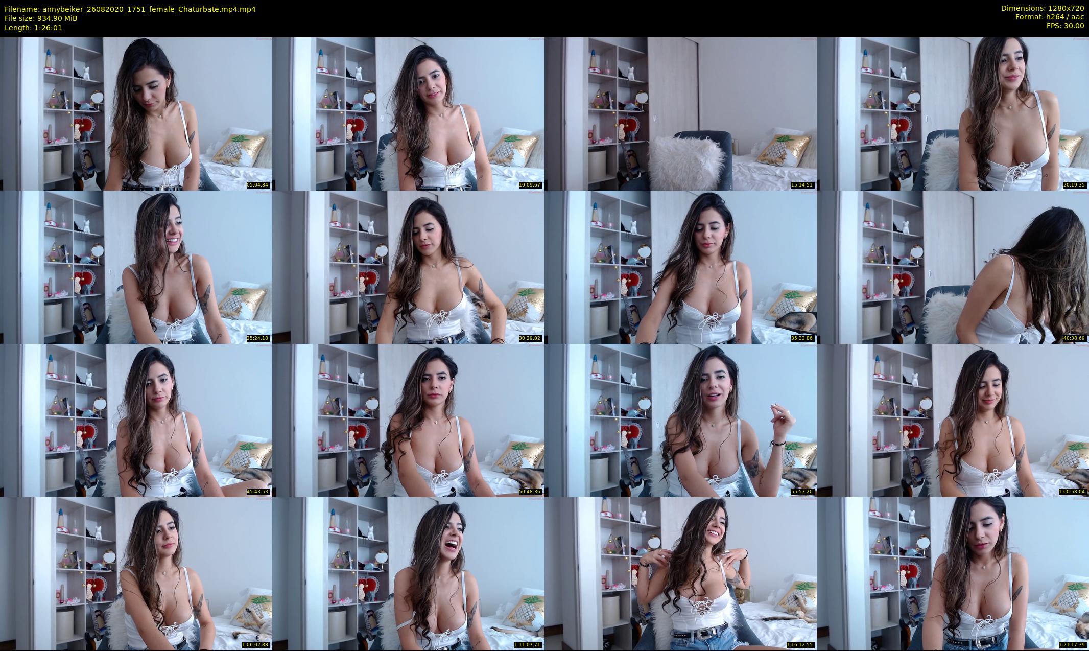 annybeiker — 87 minute Chaturbate female cam show recording, 720p, Aug 26, 2020