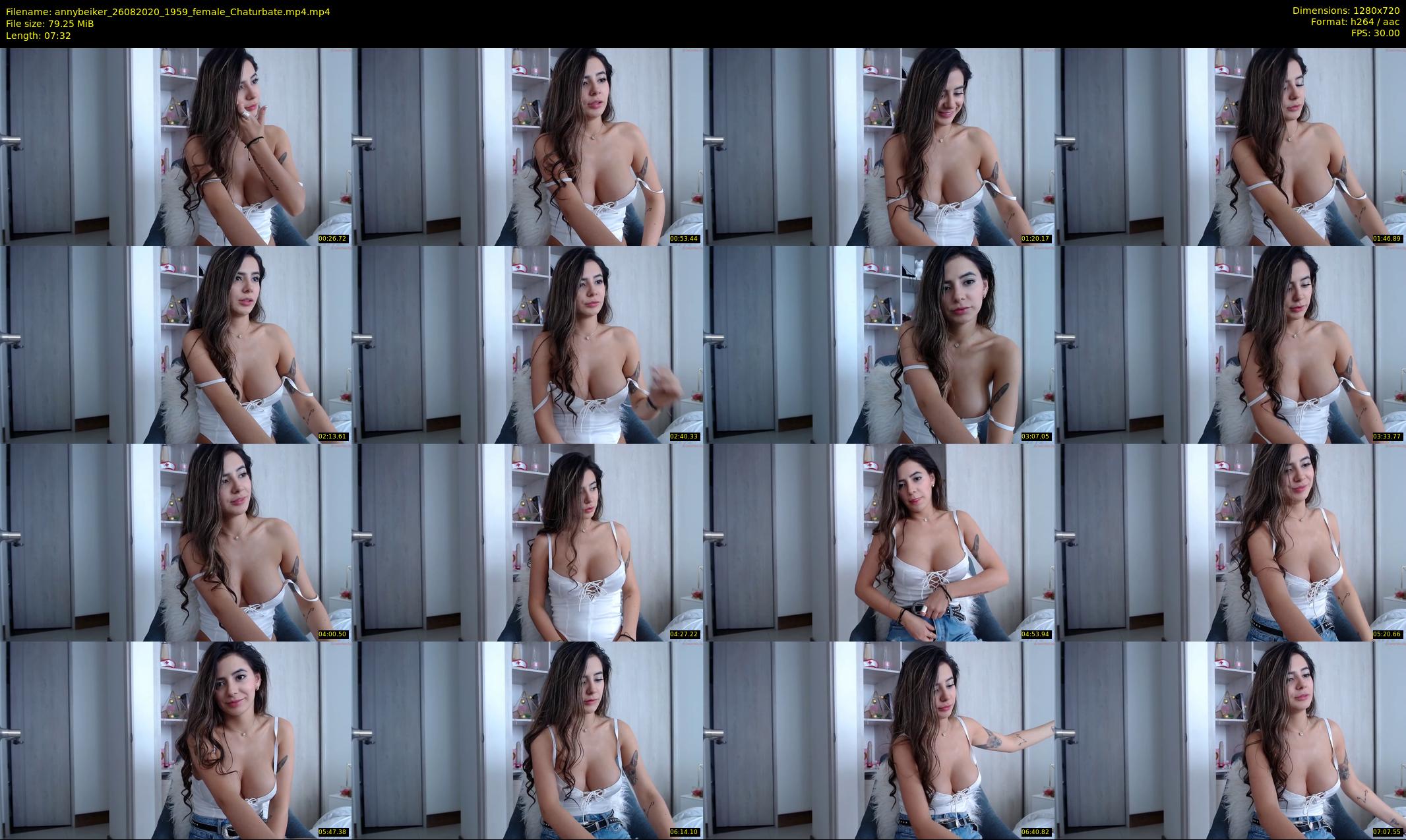 annybeiker — 8 minute Chaturbate female cam show recording, 720p, Aug 26, 2020