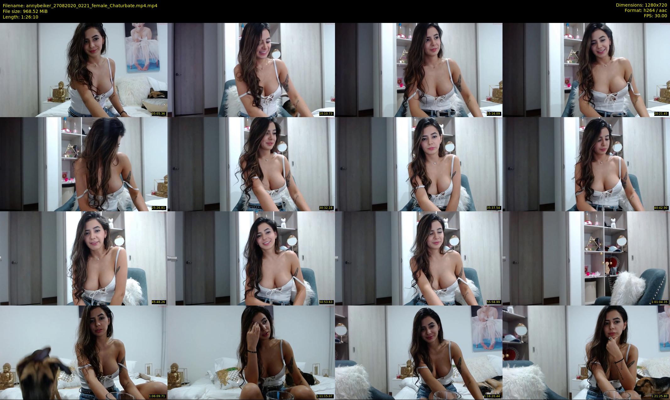 annybeiker — 87 minute Chaturbate female cam show recording, 720p, Aug 27, 2020