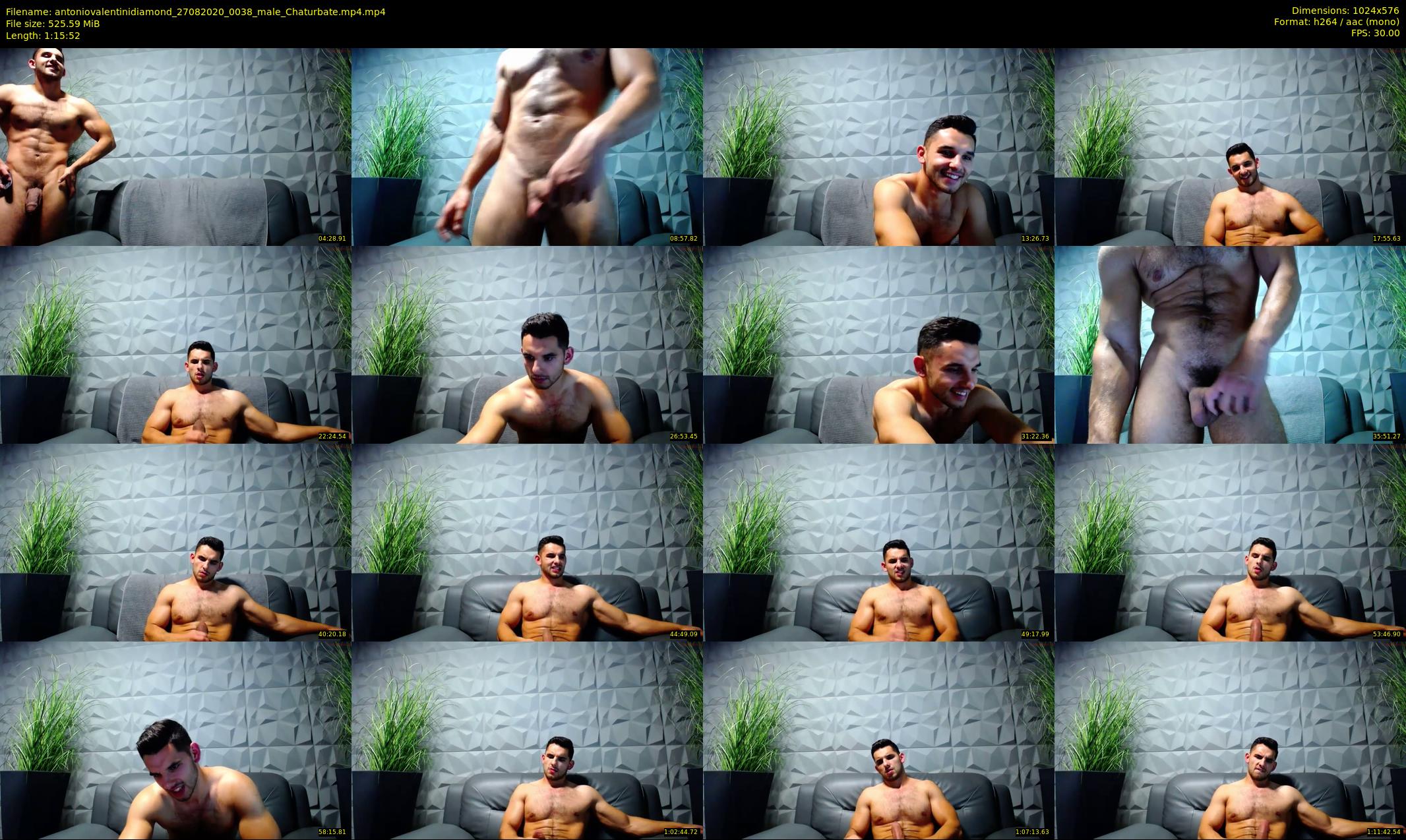 antoniovalentinidiamond — 76 minute Chaturbate male cam show recording, 480p, Aug 27, 2020