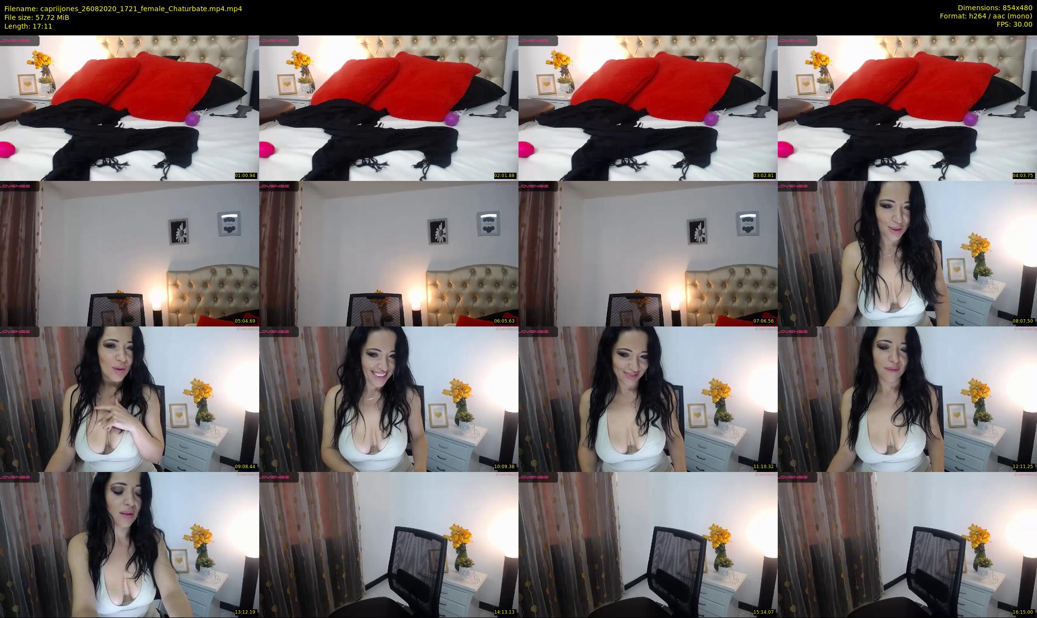 capriijones — 18 minute Chaturbate female cam show recording, 480p, Aug 26, 2020