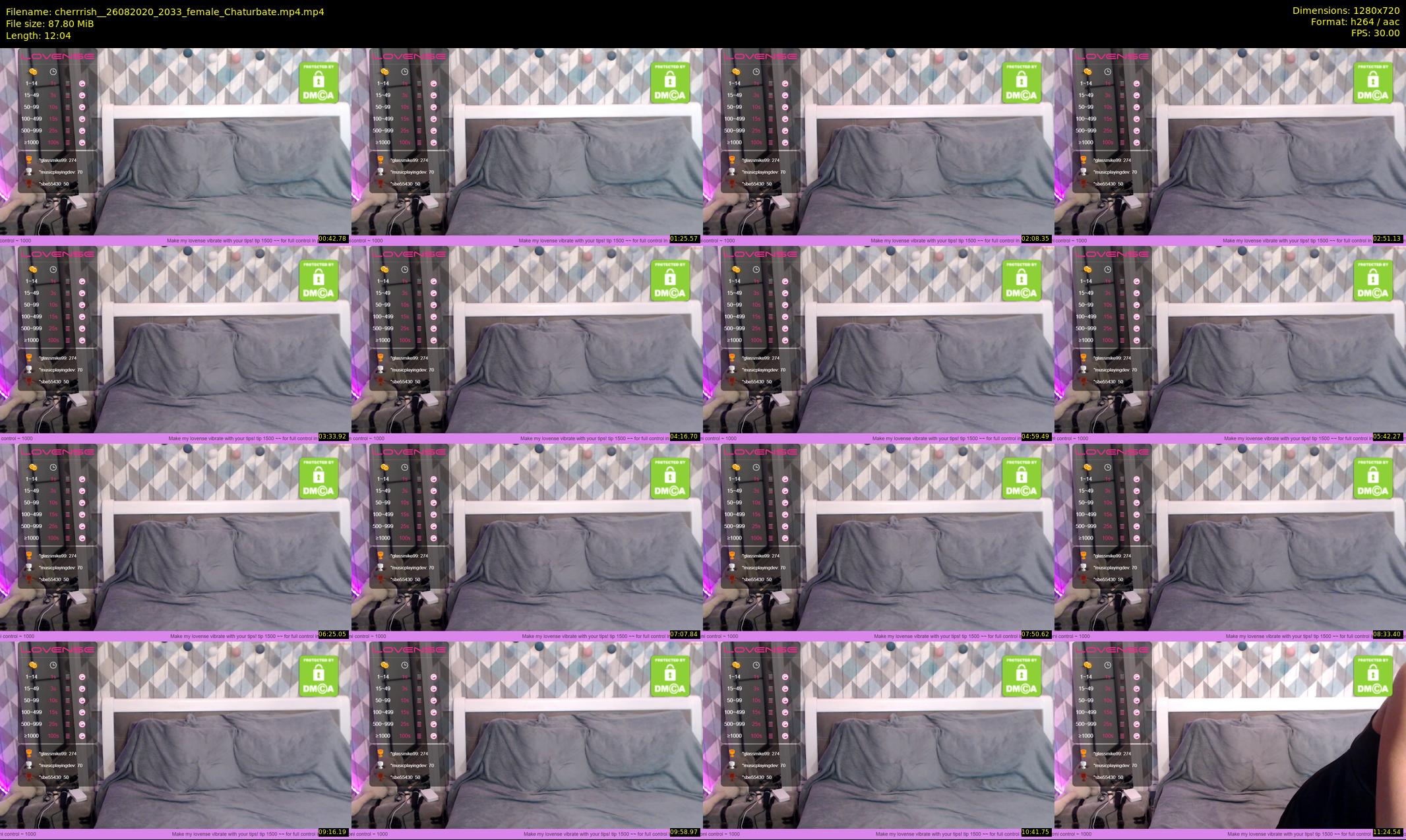 cherrrish_ — 13 minute Chaturbate female cam show recording, 720p, Aug 26, 2020
