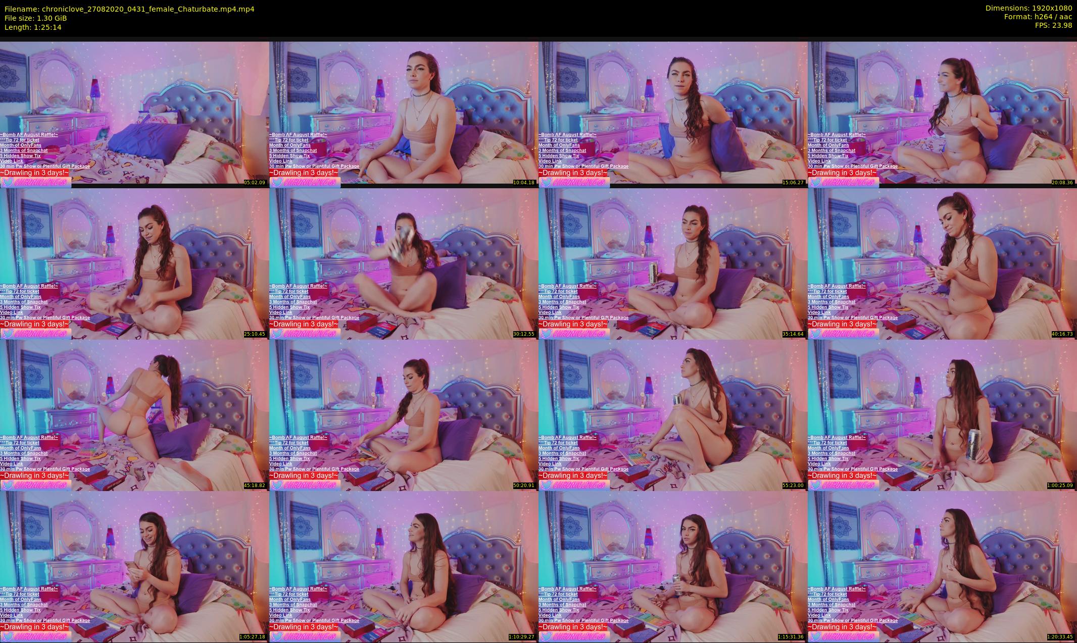 chroniclove — 86 minute Chaturbate female cam show recording, 1080p, Aug 27, 2020