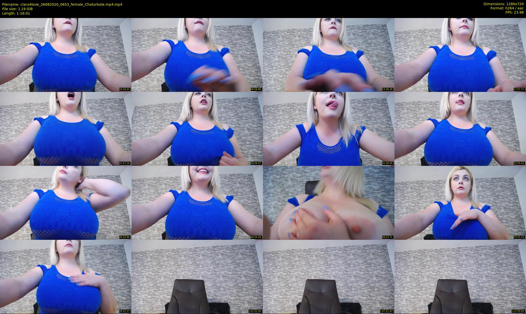 clara4love — 77 minute Chaturbate female cam show recording, 720p, Aug 26, 2020
