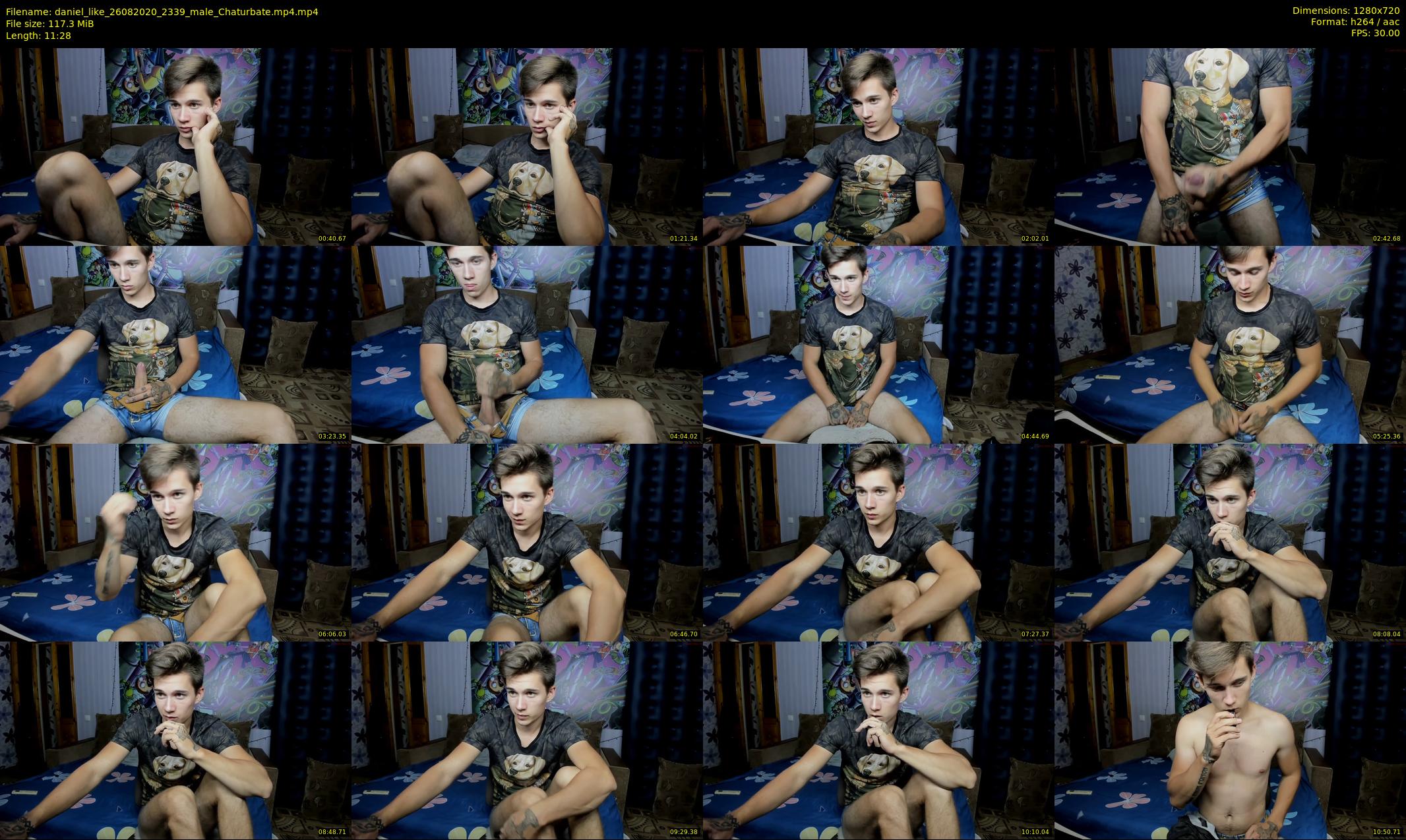 daniel_like — 12 minute Chaturbate male cam show recording, 720p, Aug 26, 2020