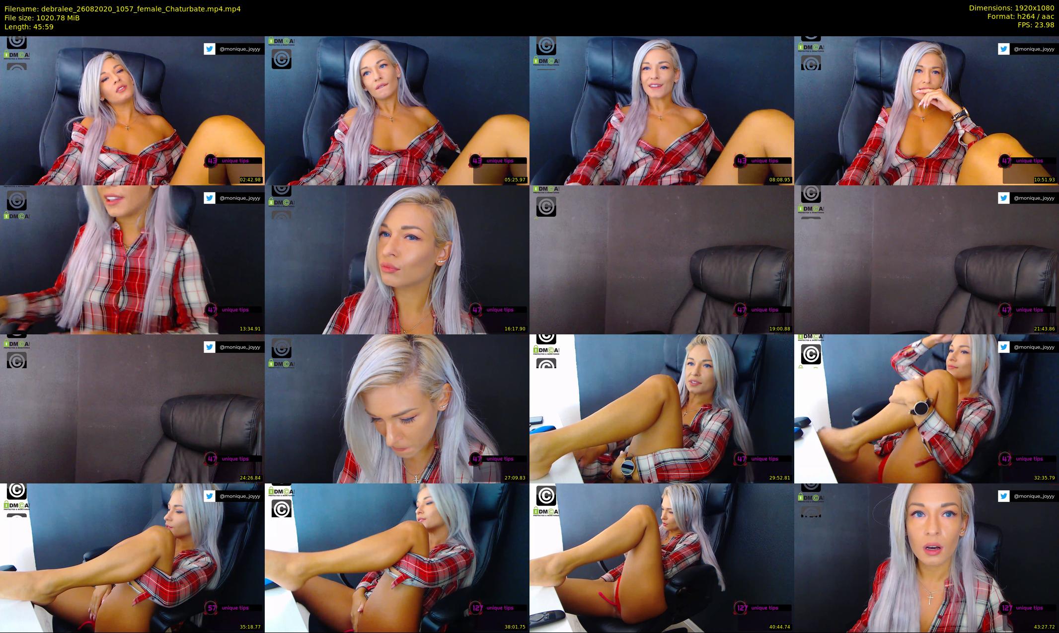 debralee — 46 minute Chaturbate female cam show recording, 1080p, Aug 26, 2020