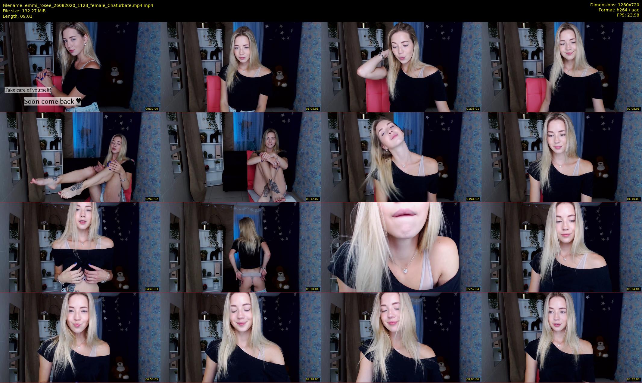 emmi_rosee — 10 minute Chaturbate female cam show recording, 720p, Aug 26, 2020