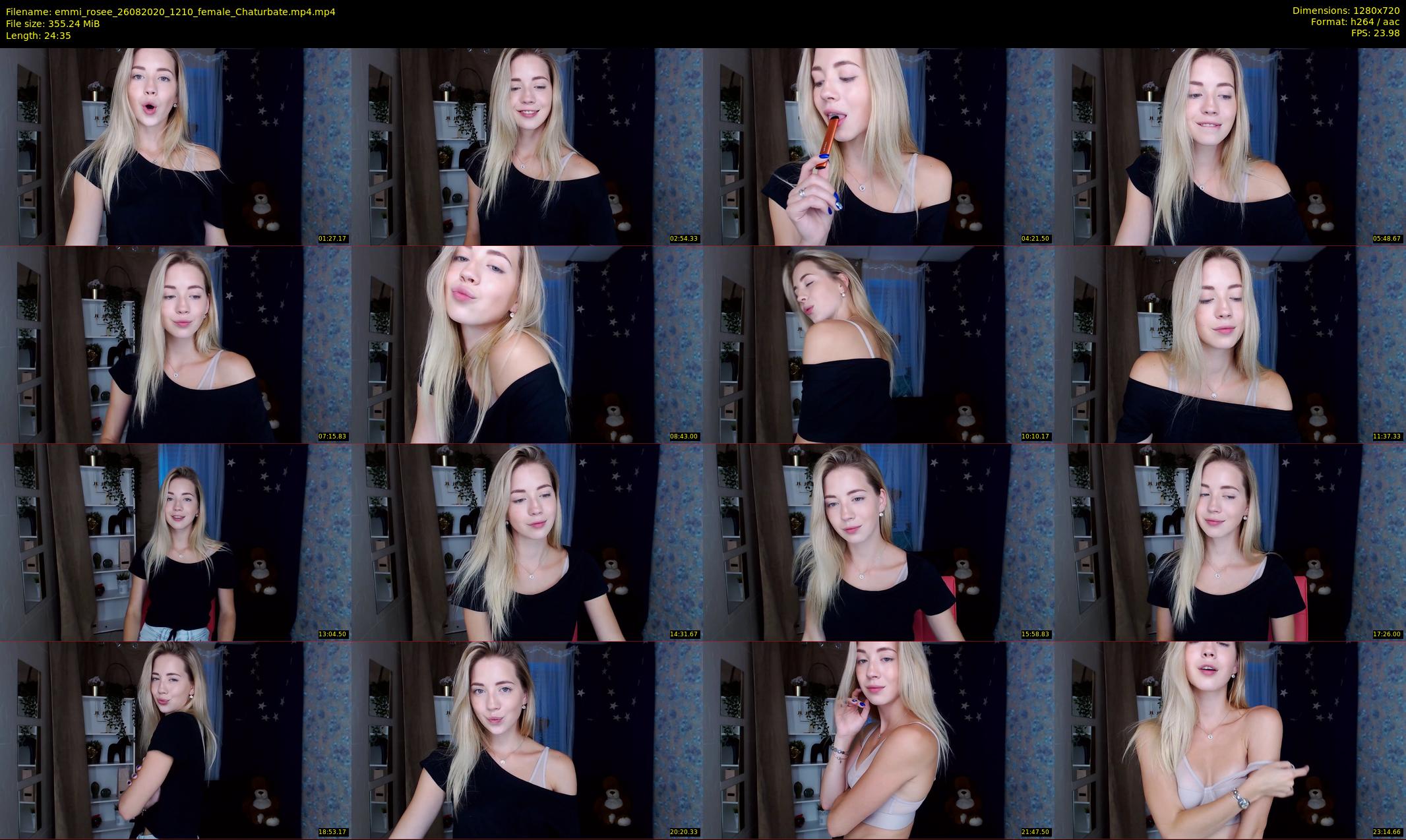 emmi_rosee — 25 minute Chaturbate female cam show recording, 720p, Aug 26, 2020