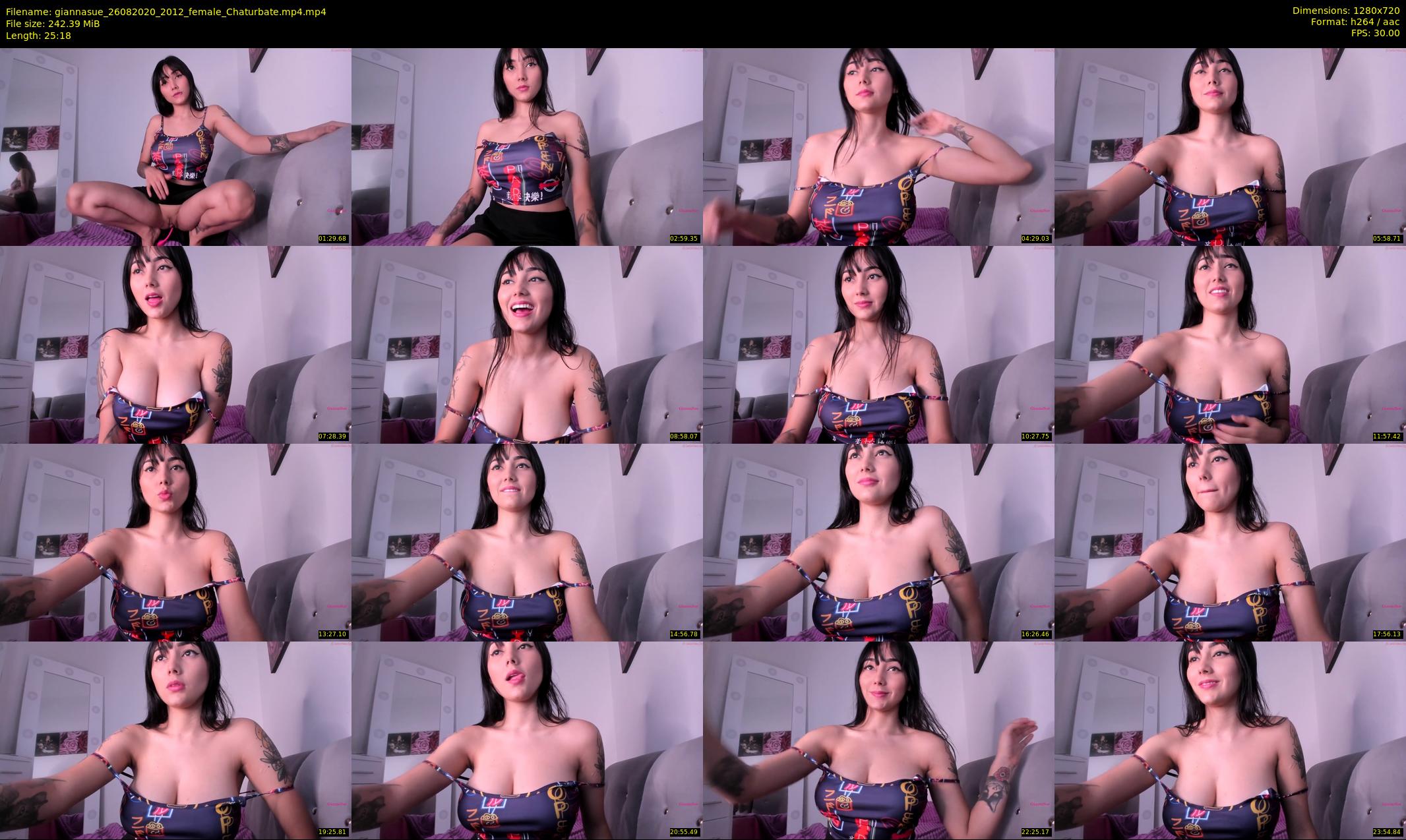 giannasue — 26 minute Chaturbate female cam show recording, 720p, Aug 26, 2020