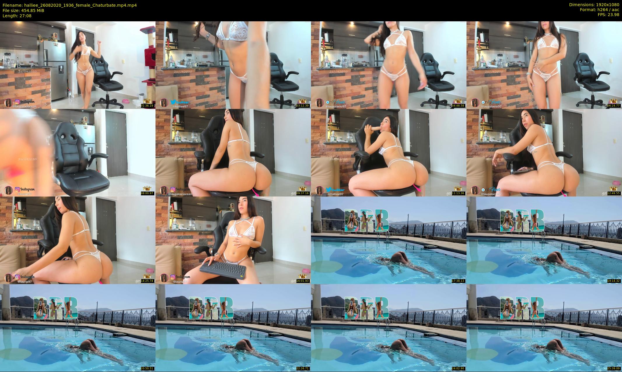 halliee — 28 minute Chaturbate couple cam show recording, 1080p, Aug 26, 2020