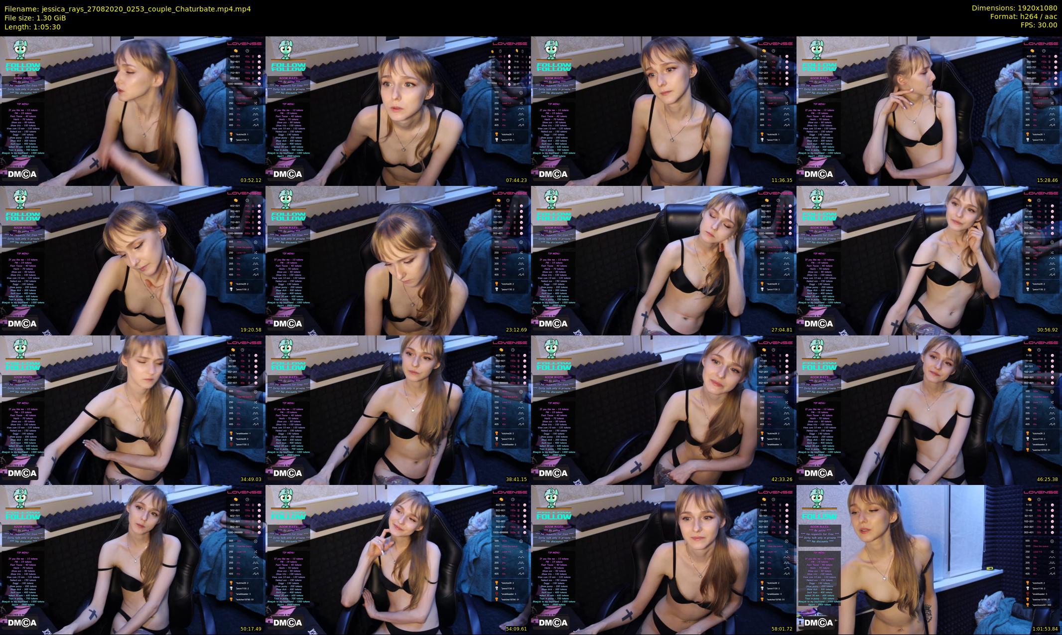 jessica_rays — 66 minute Chaturbate couple cam show recording, 1080p, Aug 27, 2020