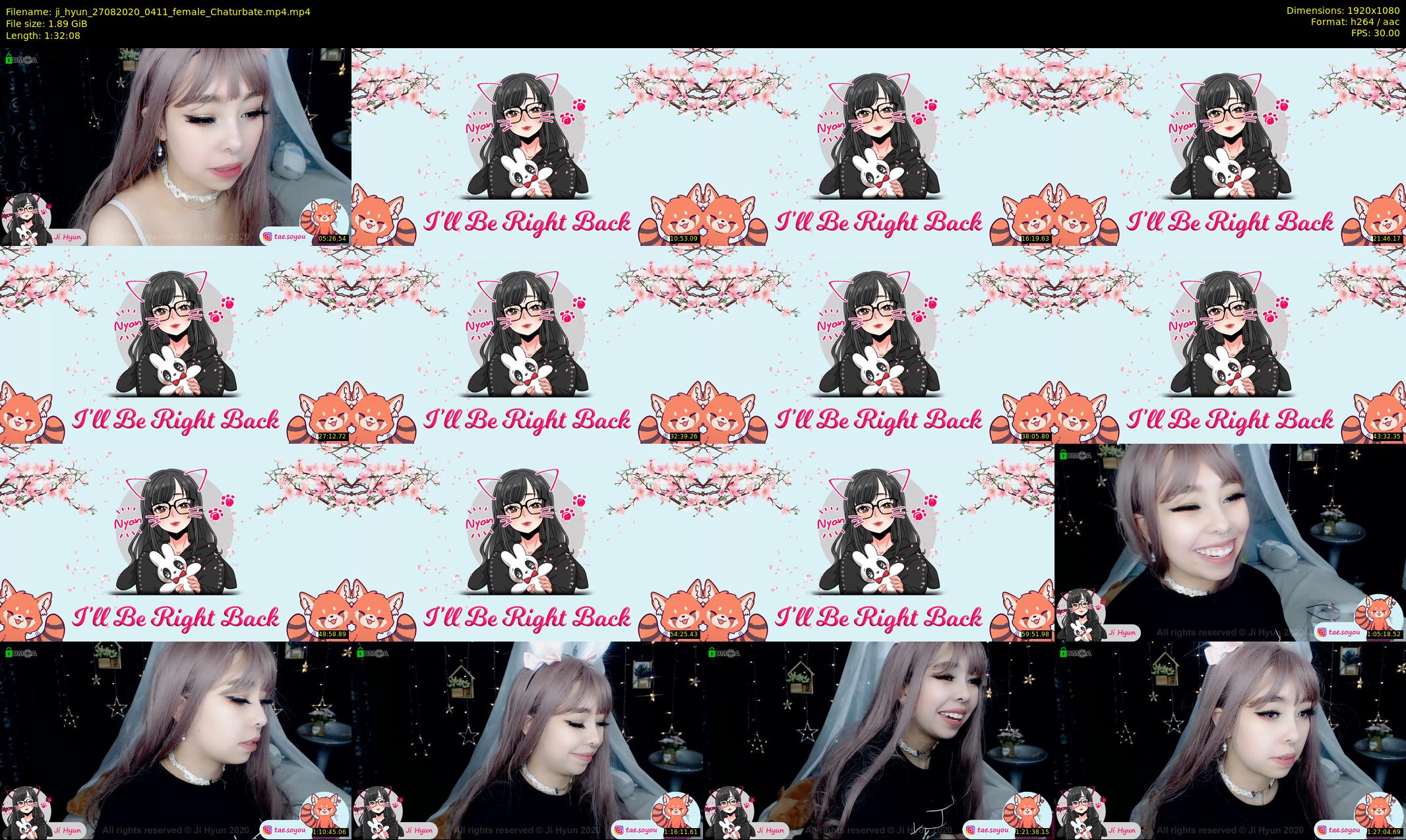 ji_hyun — 93 minute Chaturbate female cam show recording, 1080p, Aug 27, 2020