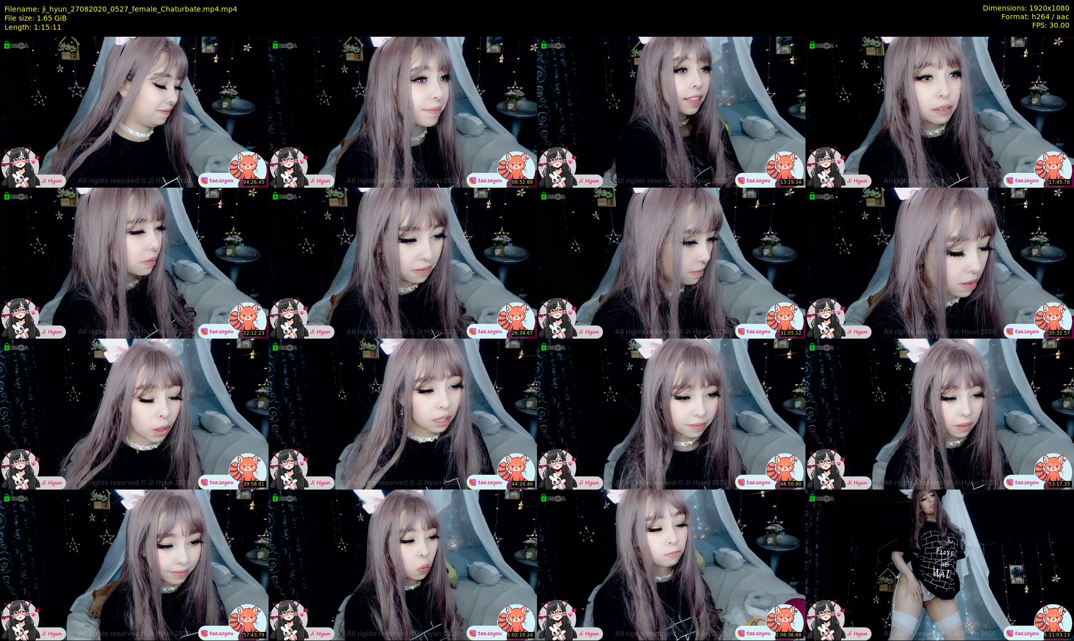 ji_hyun — 76 minute Chaturbate female cam show recording, 1080p, Aug 27, 2020