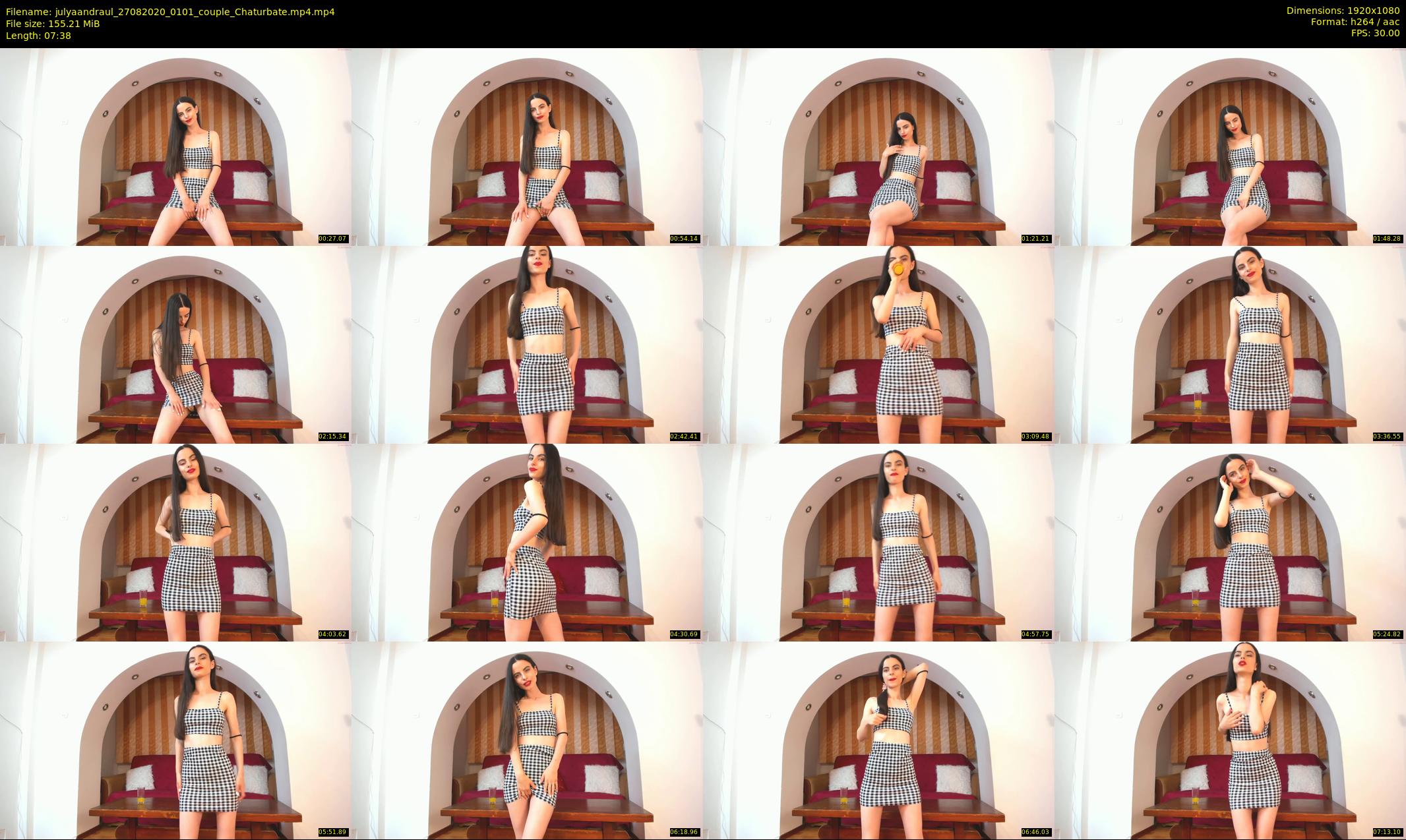 julyaandraul — 8 minute Chaturbate couple cam show recording, 1080p, Aug 27, 2020