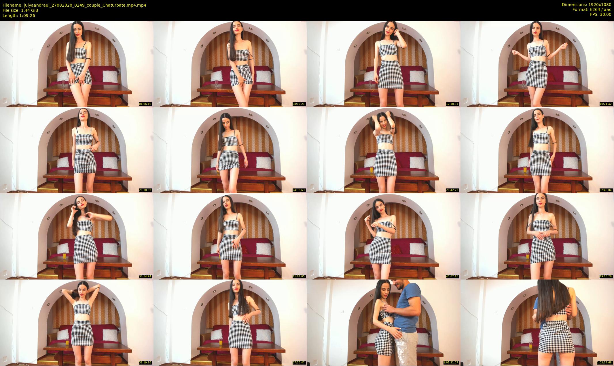 julyaandraul — 70 minute Chaturbate couple cam show recording, 1080p, Aug 27, 2020