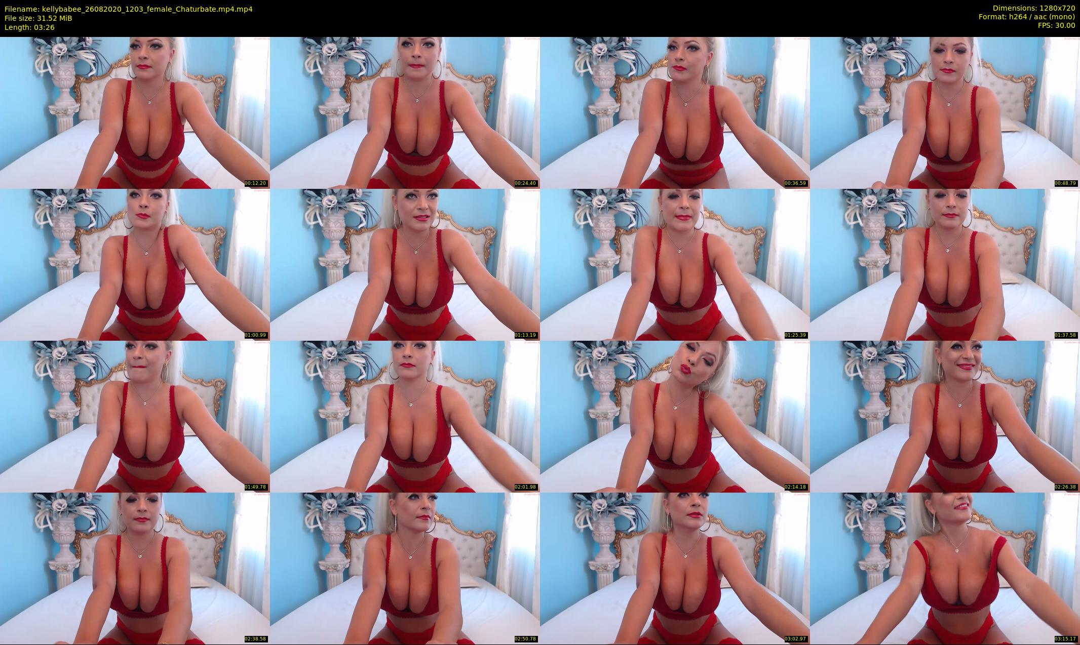 kellybabee — 4 minute Chaturbate female cam show recording, 720p, Aug 26, 2020