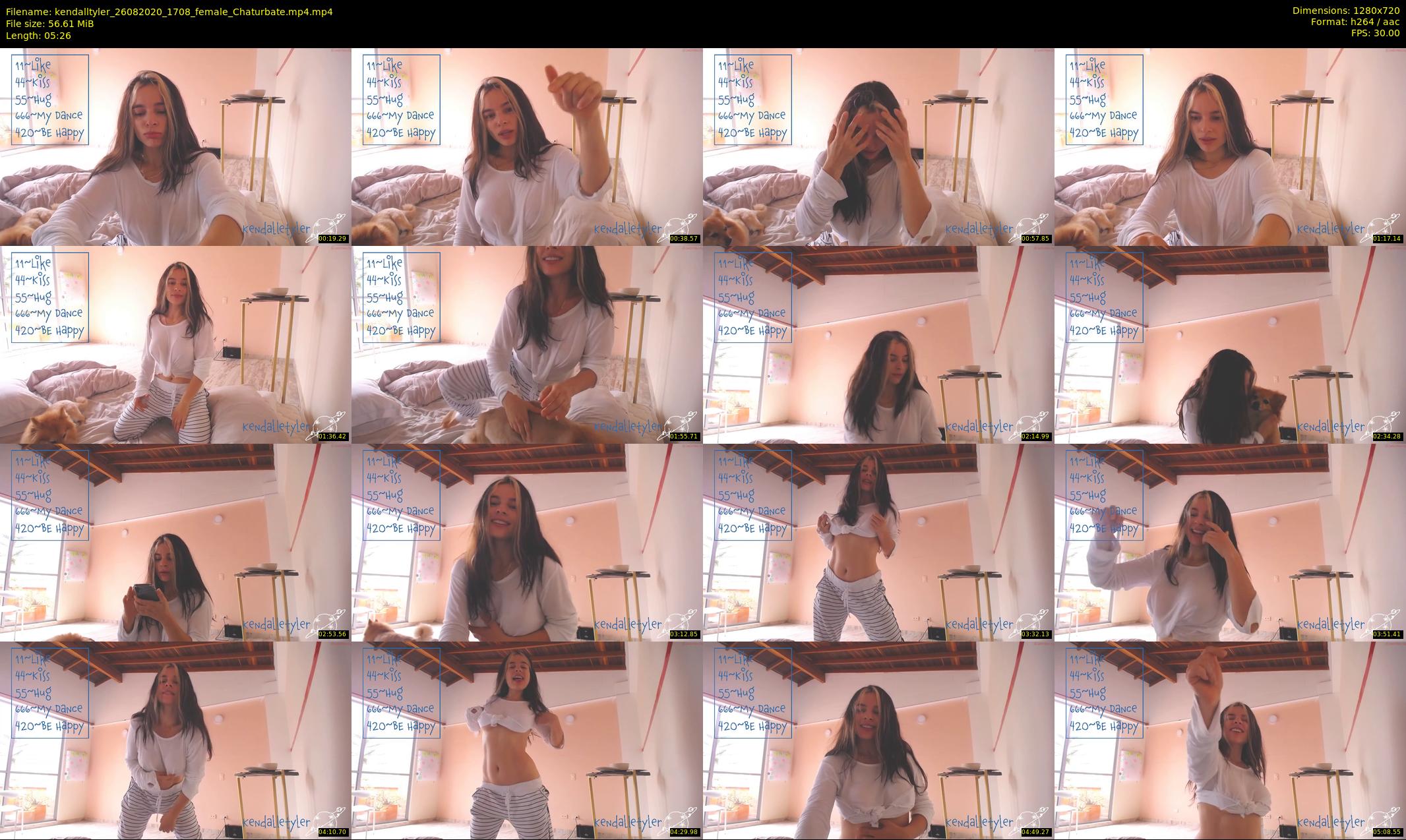 kendalltyler — 6 minute Chaturbate female cam show recording, 720p, Aug 26, 2020