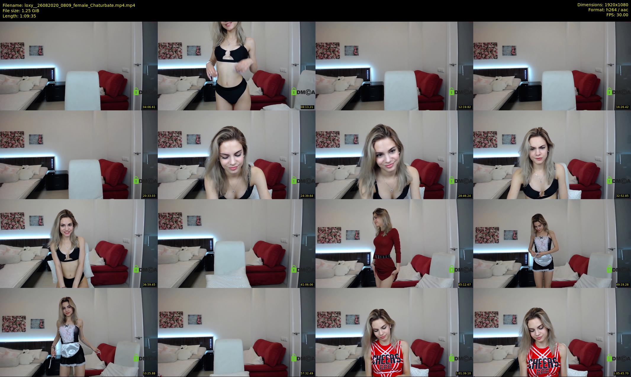 loxy_ — 70 minute Chaturbate female cam show recording, 1080p, Aug 26, 2020