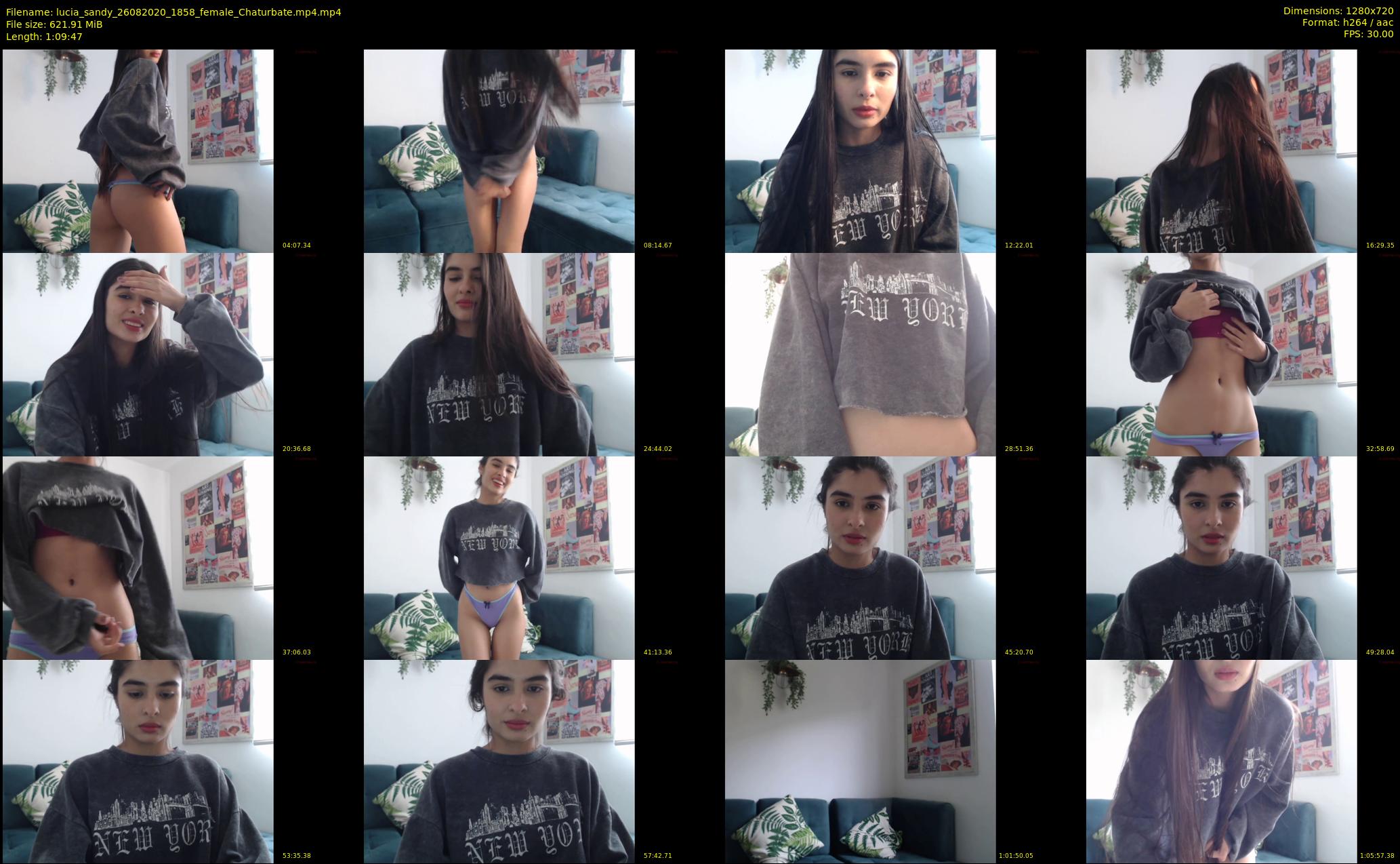 lucia_sandy — 70 minute Chaturbate female cam show recording, 720p, Aug 26, 2020